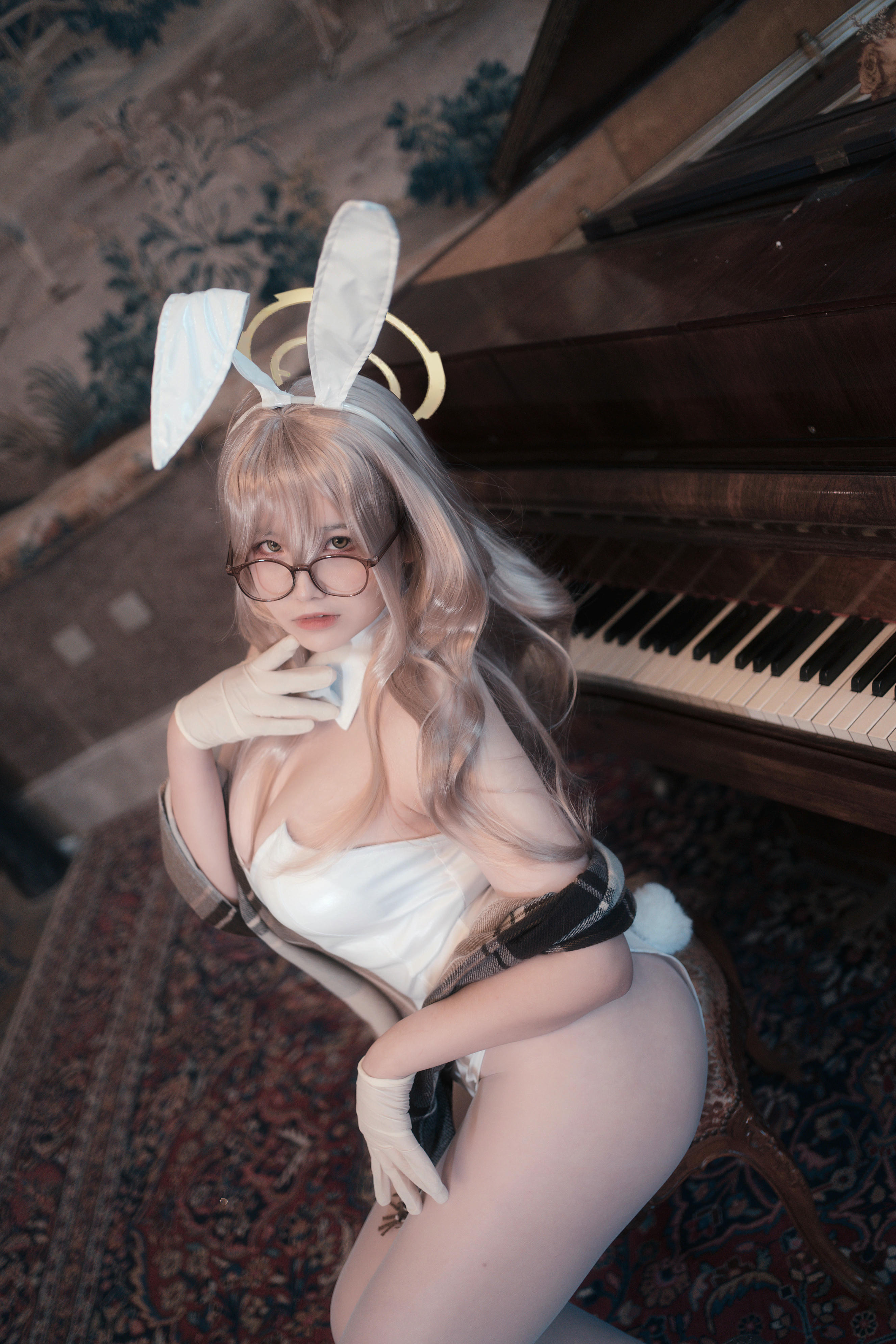 阿半今天很开心 NO.027 蔚蓝档案 室笠茜 兔女郎 [47P7V-348MB]_第1集