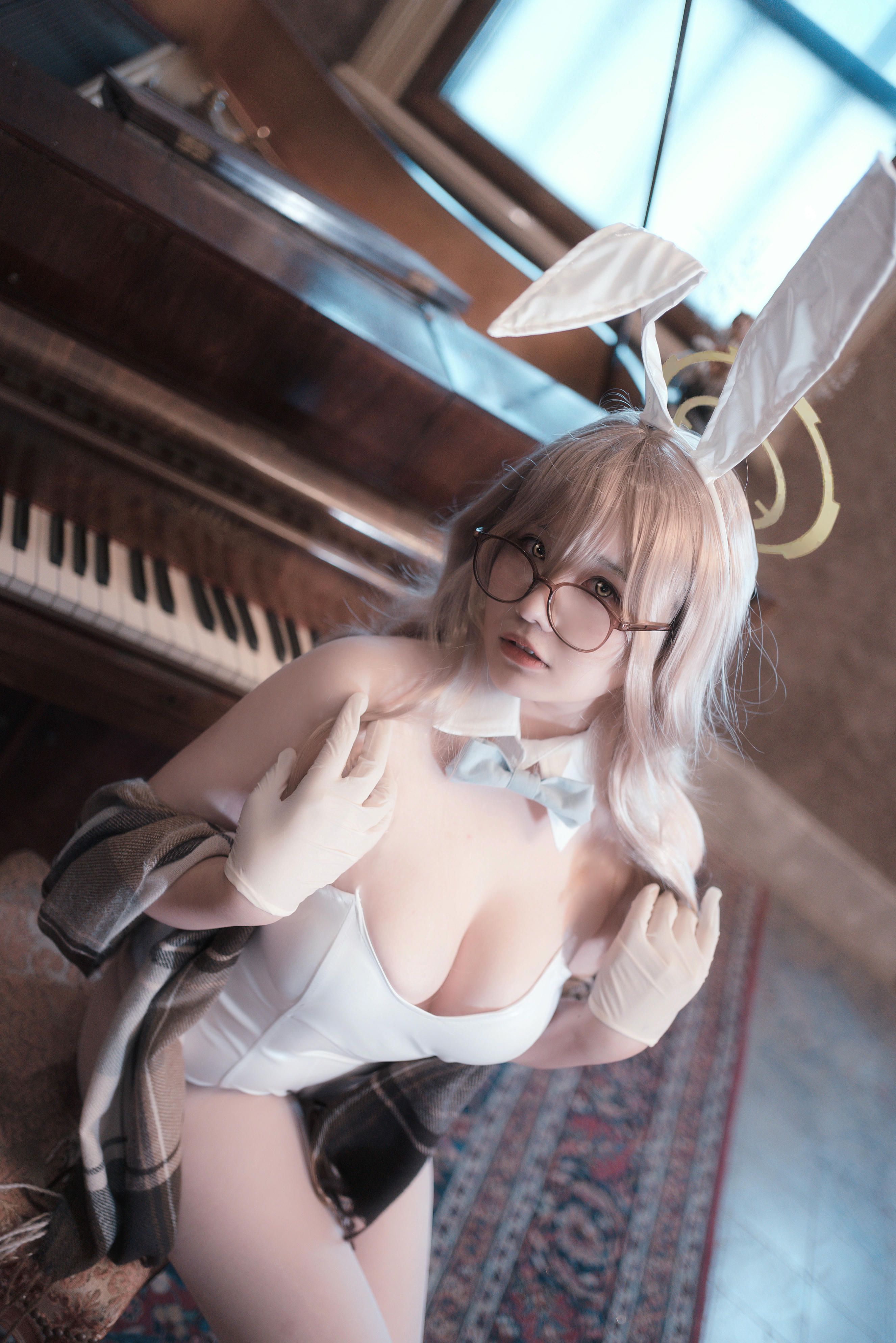 阿半今天很开心 NO.027 蔚蓝档案 室笠茜 兔女郎 [47P7V-348MB]_第1集