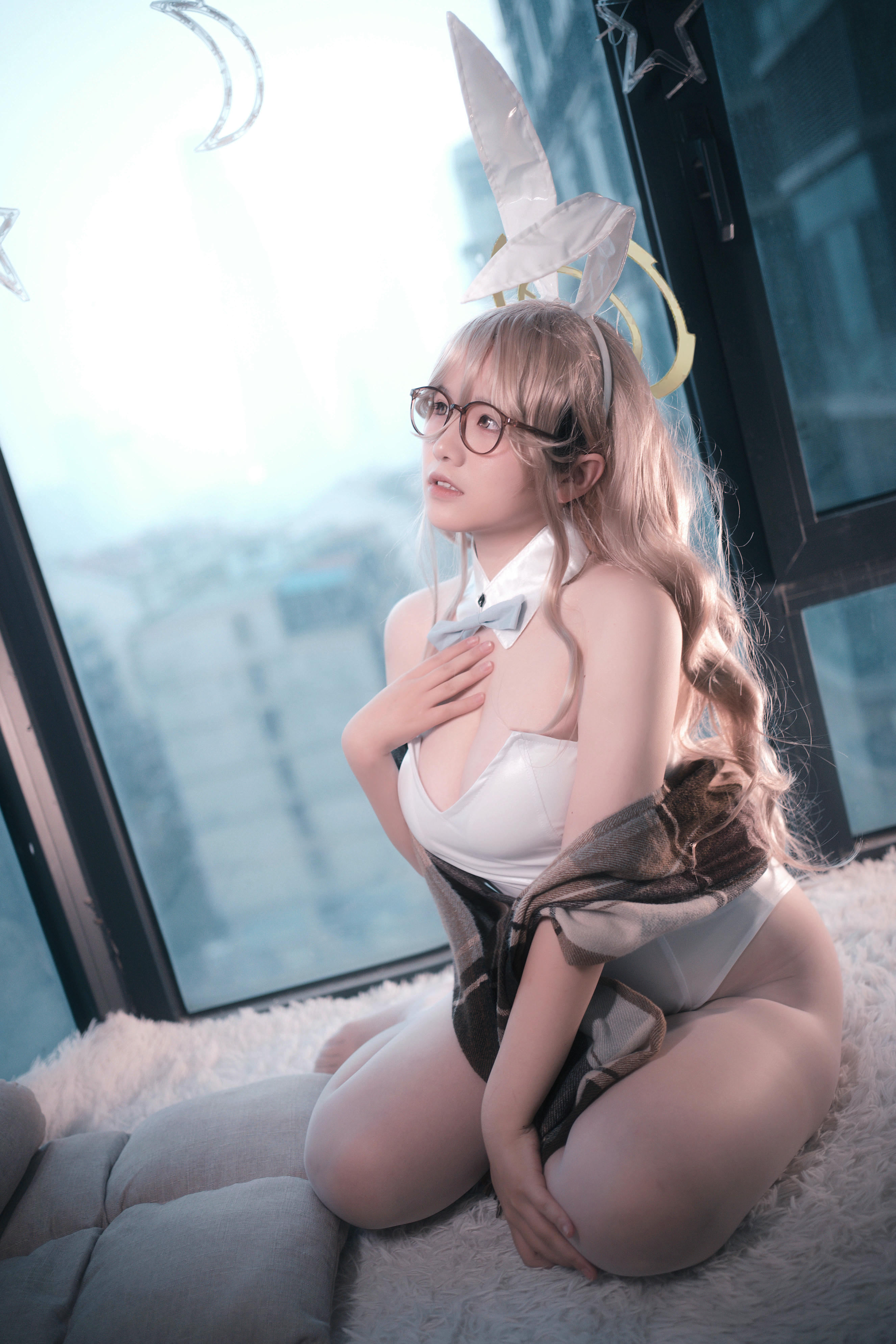 阿半今天很开心 NO.027 蔚蓝档案 室笠茜 兔女郎 [47P7V-348MB]_第1集