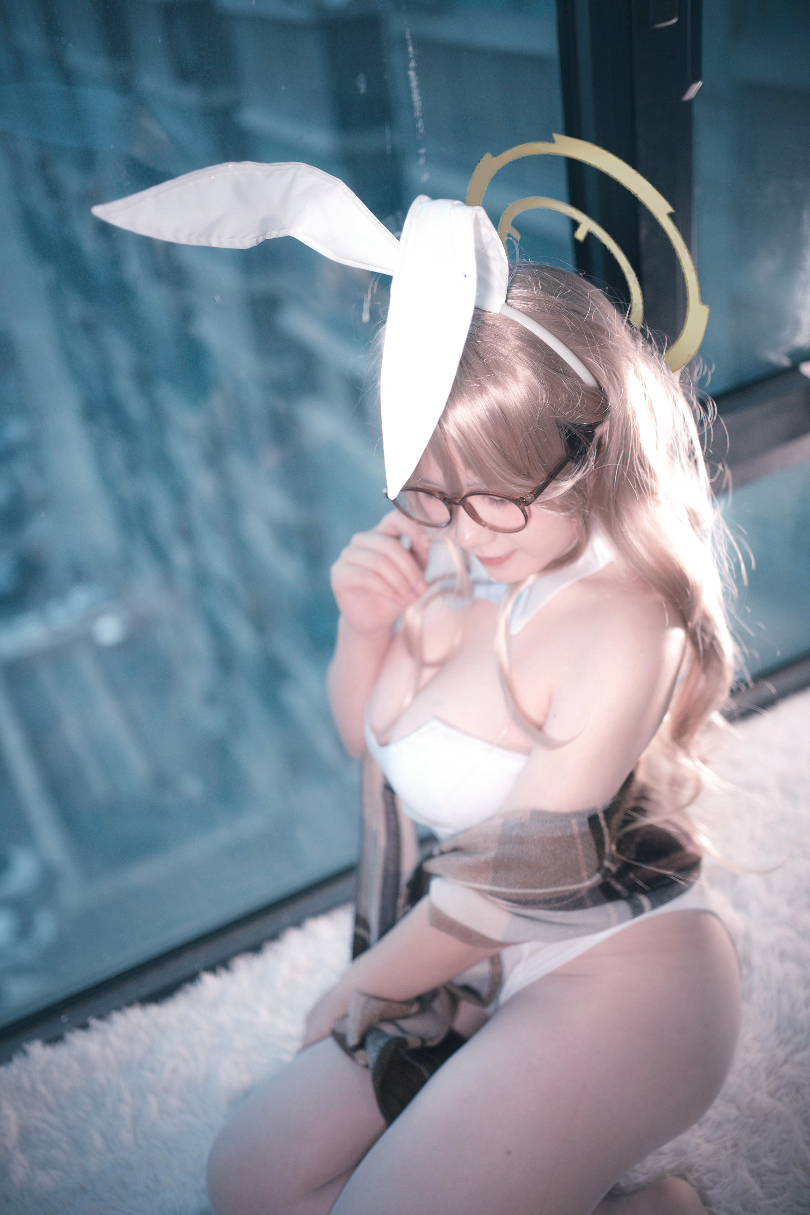 阿半今天很开心 NO.027 蔚蓝档案 室笠茜 兔女郎 [47P7V-348MB]_第2集