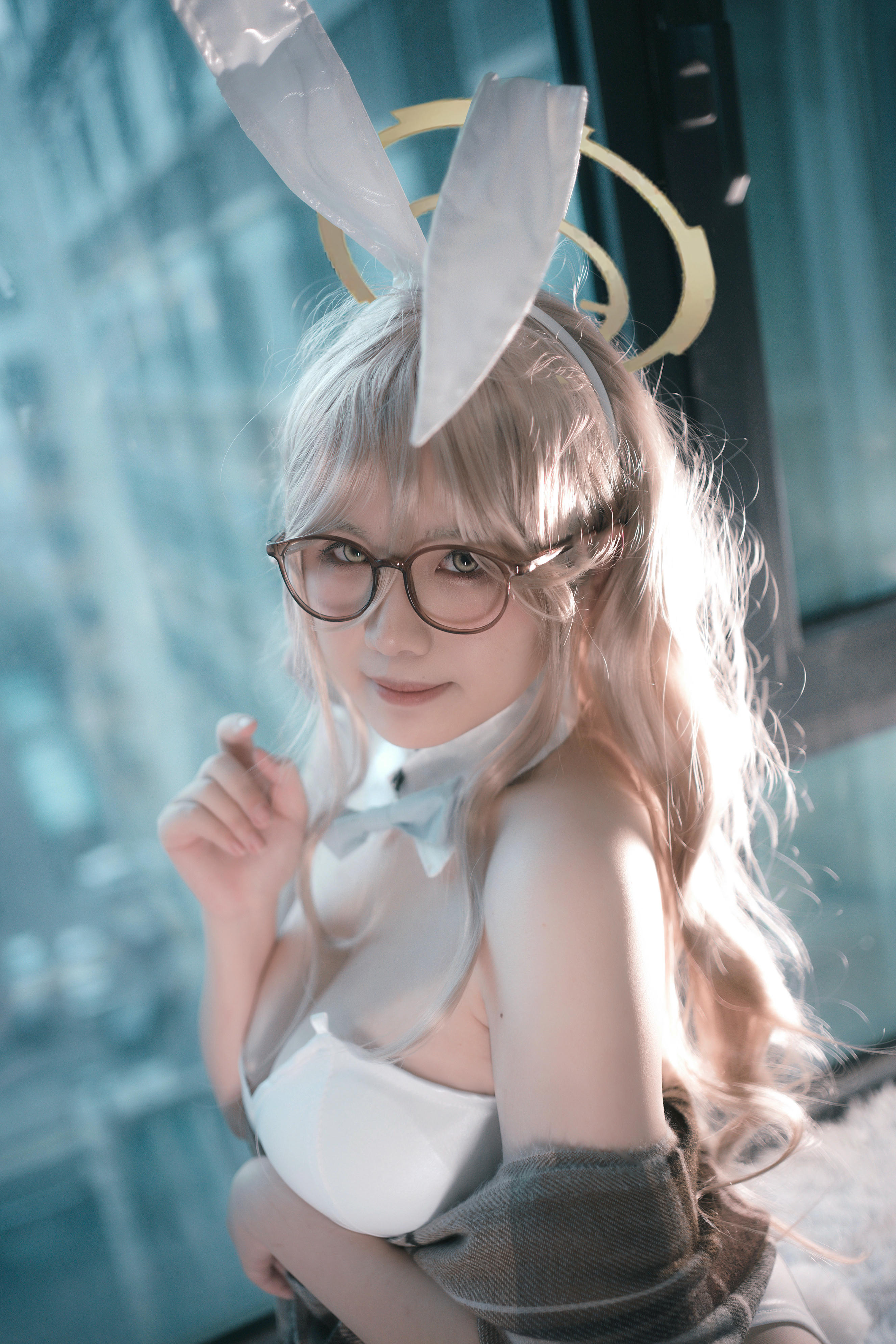 阿半今天很开心 NO.027 蔚蓝档案 室笠茜 兔女郎 [47P7V-348MB]_第2集