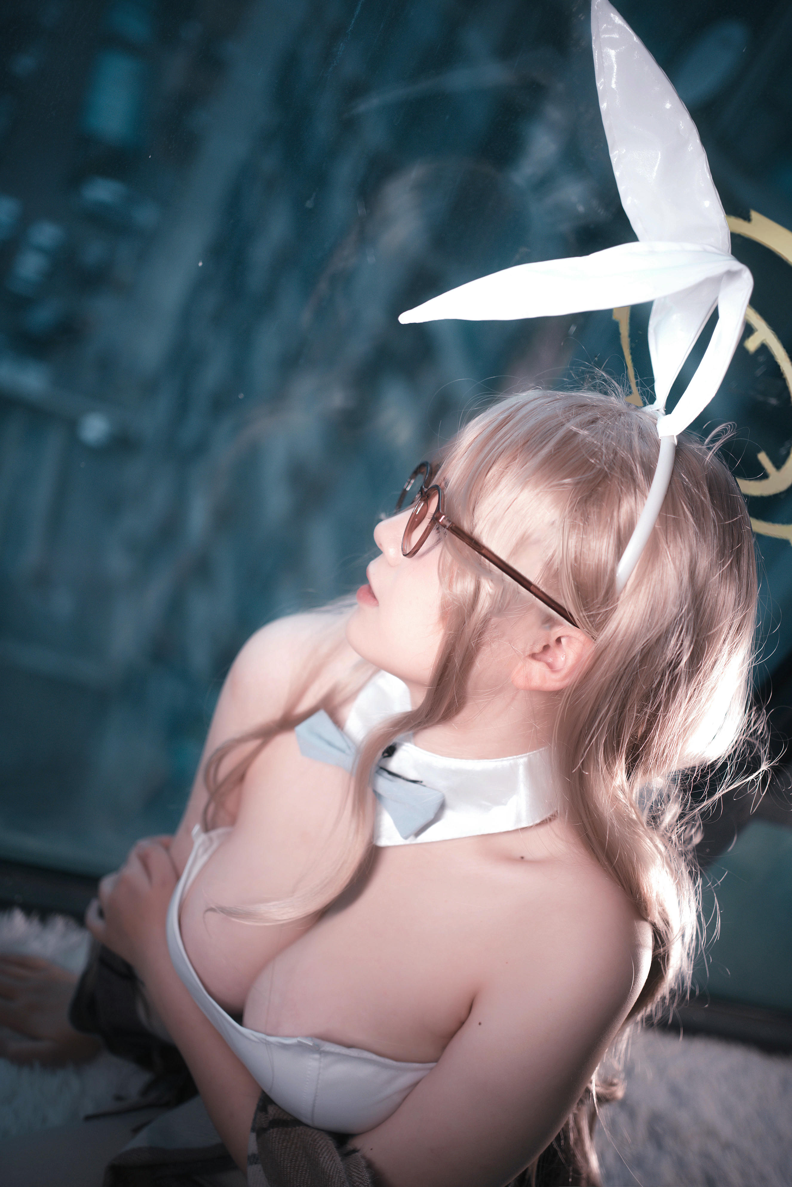 阿半今天很开心 NO.027 蔚蓝档案 室笠茜 兔女郎 [47P7V-348MB]_第2集