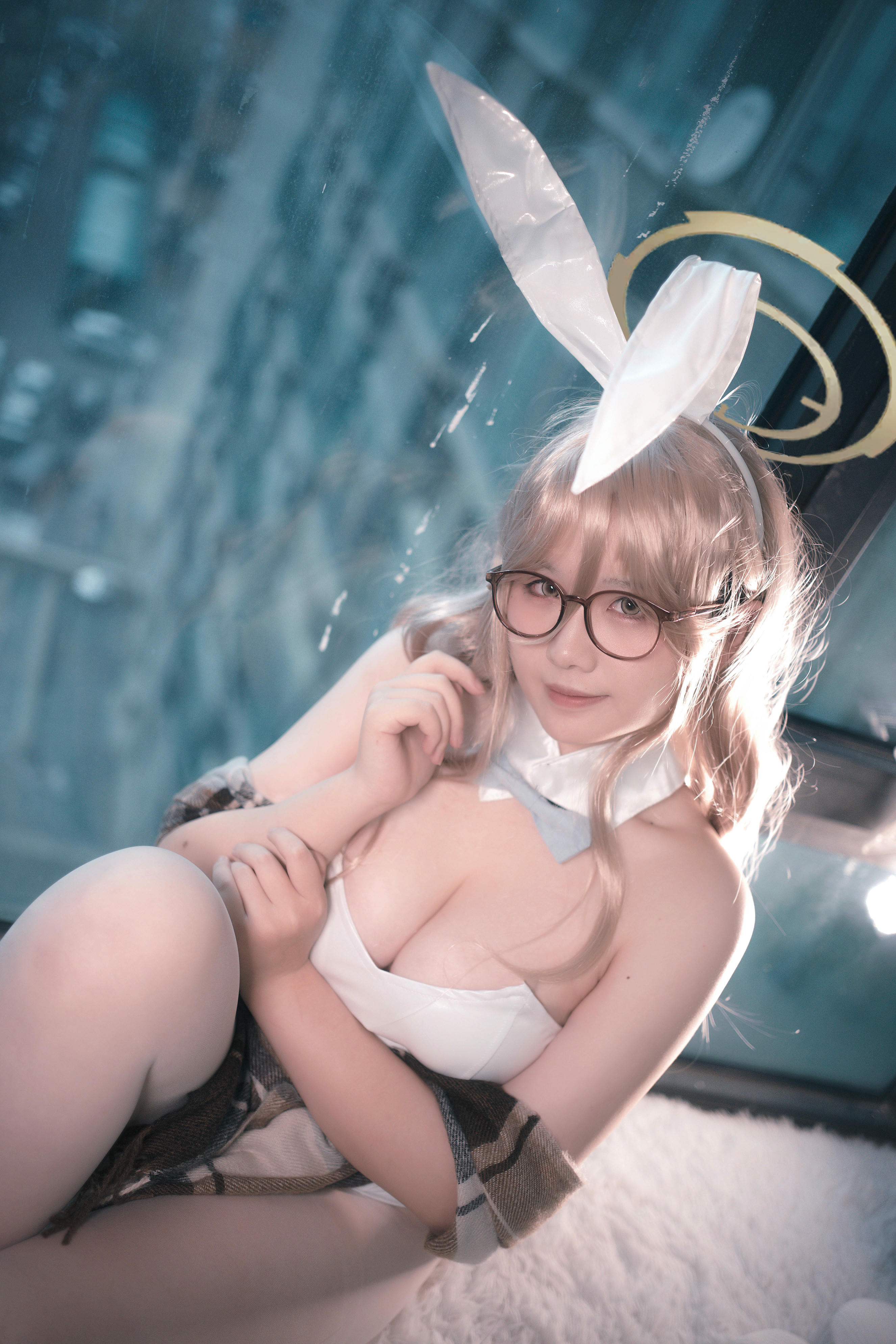 阿半今天很开心 NO.027 蔚蓝档案 室笠茜 兔女郎 [47P7V-348MB]_第2集