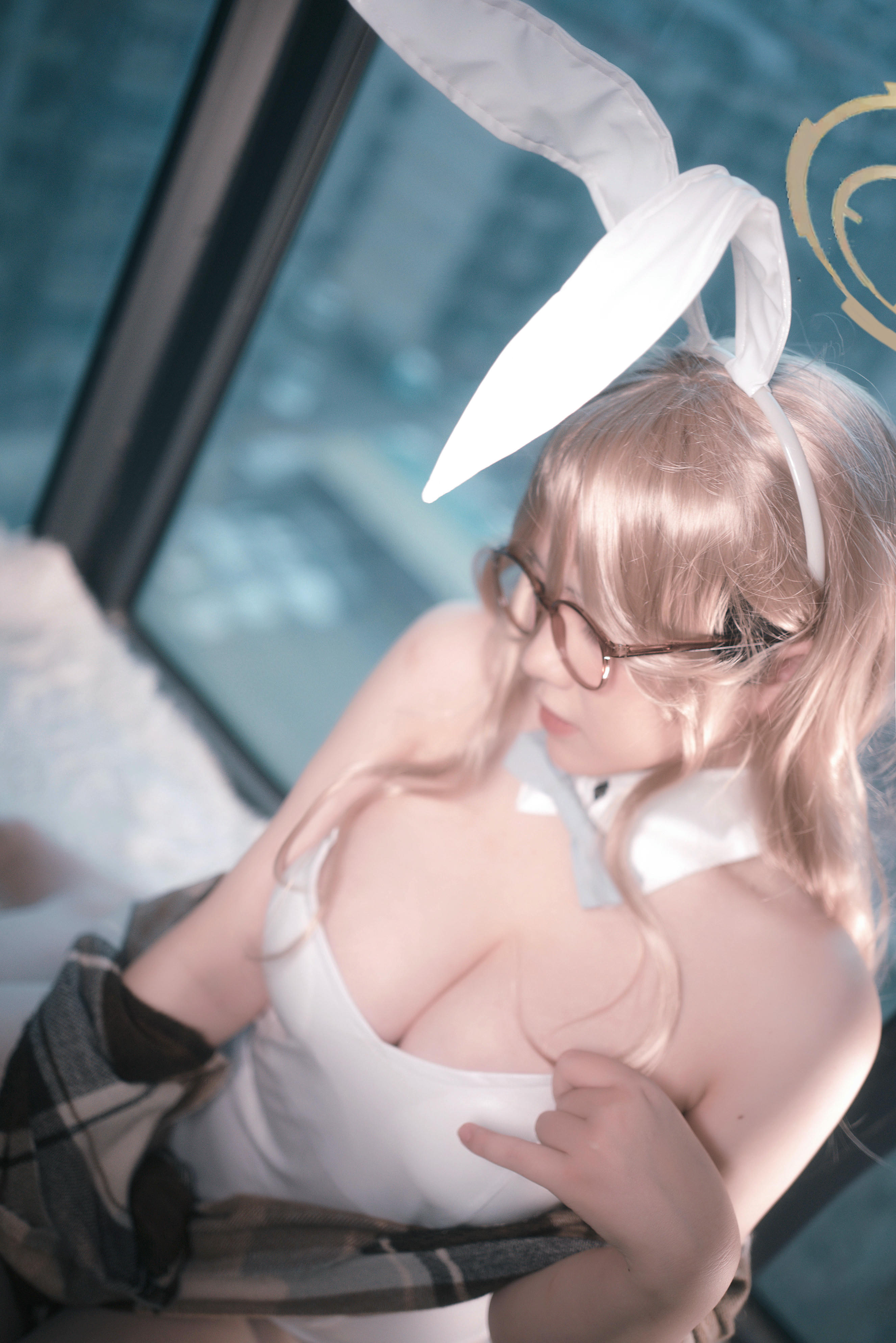 阿半今天很开心 NO.027 蔚蓝档案 室笠茜 兔女郎 [47P7V-348MB]_第2集