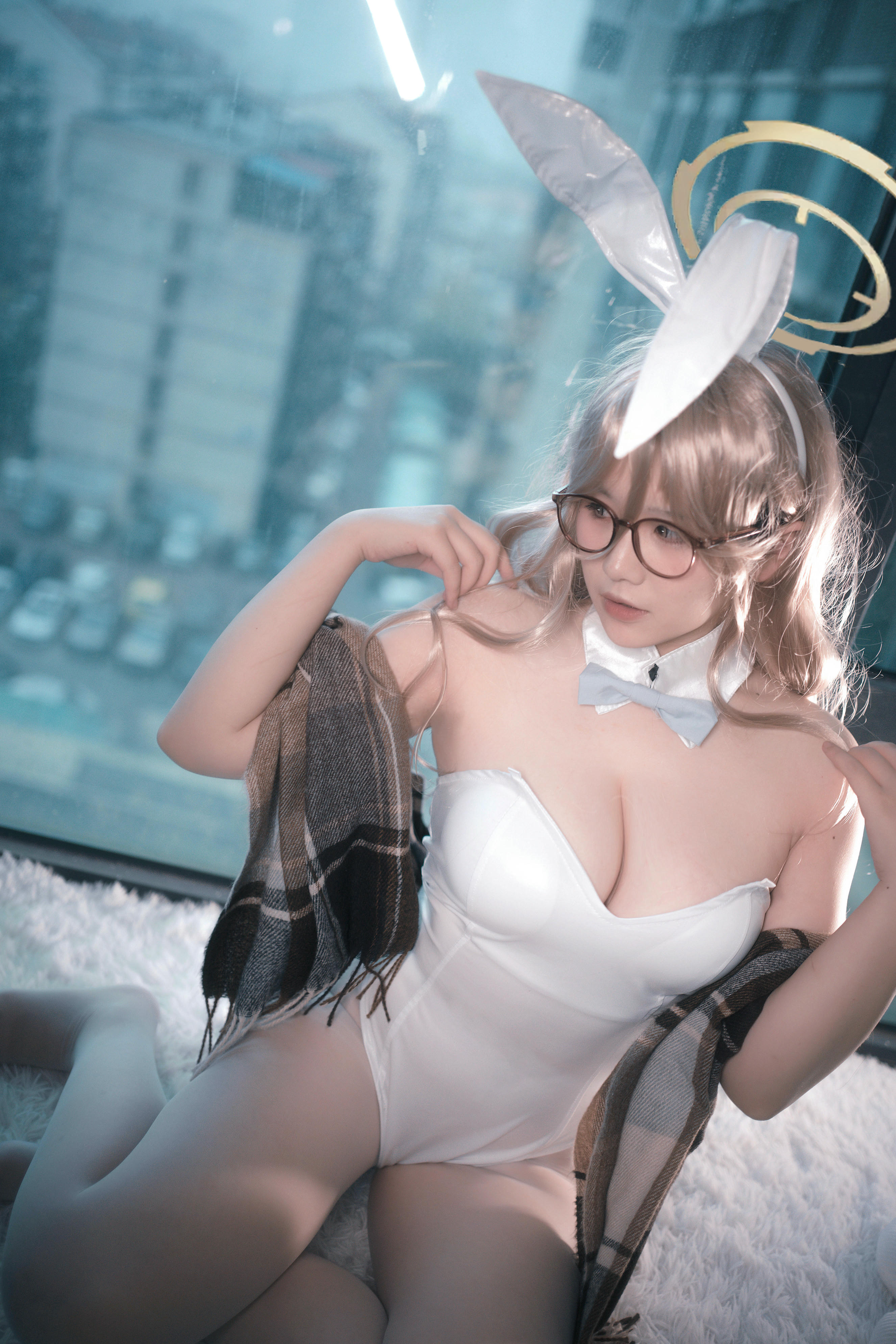 阿半今天很开心 NO.027 蔚蓝档案 室笠茜 兔女郎 [47P7V-348MB]_第2集