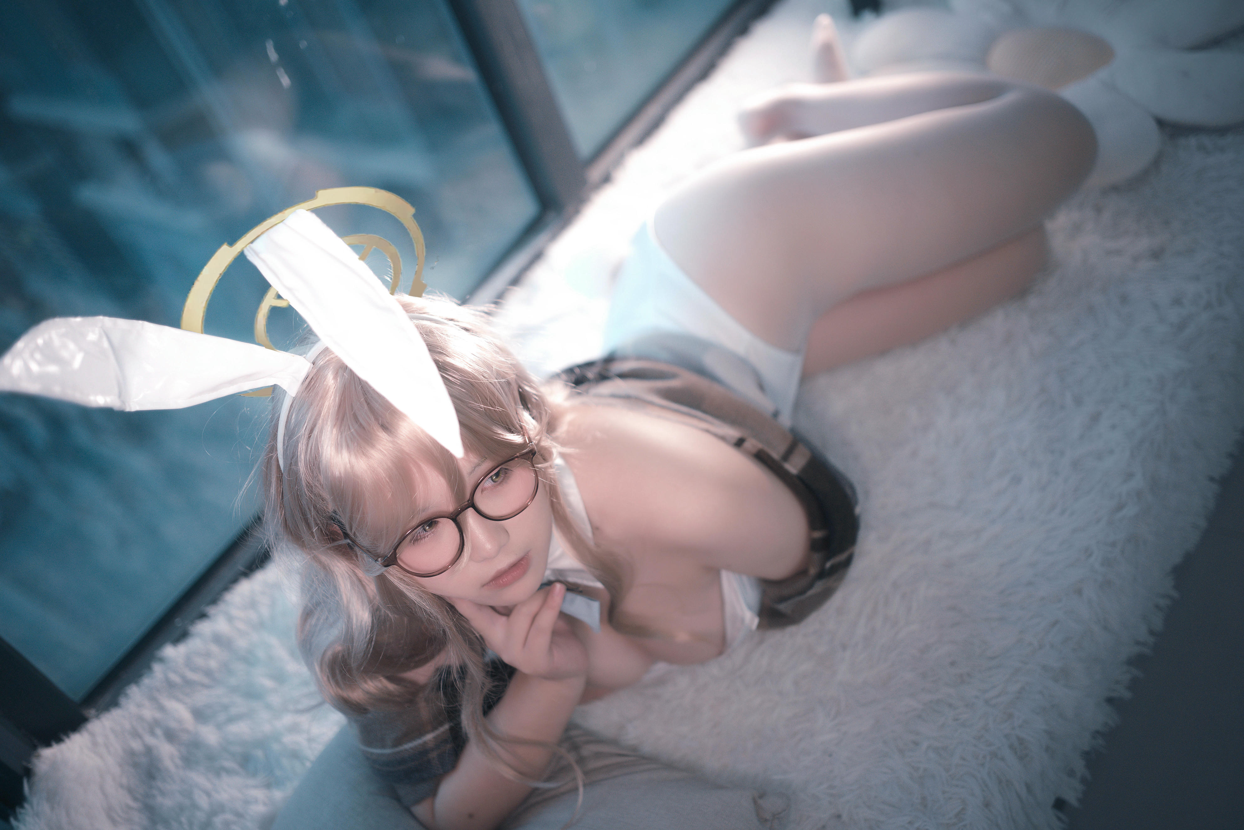 阿半今天很开心 NO.027 蔚蓝档案 室笠茜 兔女郎 [47P7V-348MB]_第2集