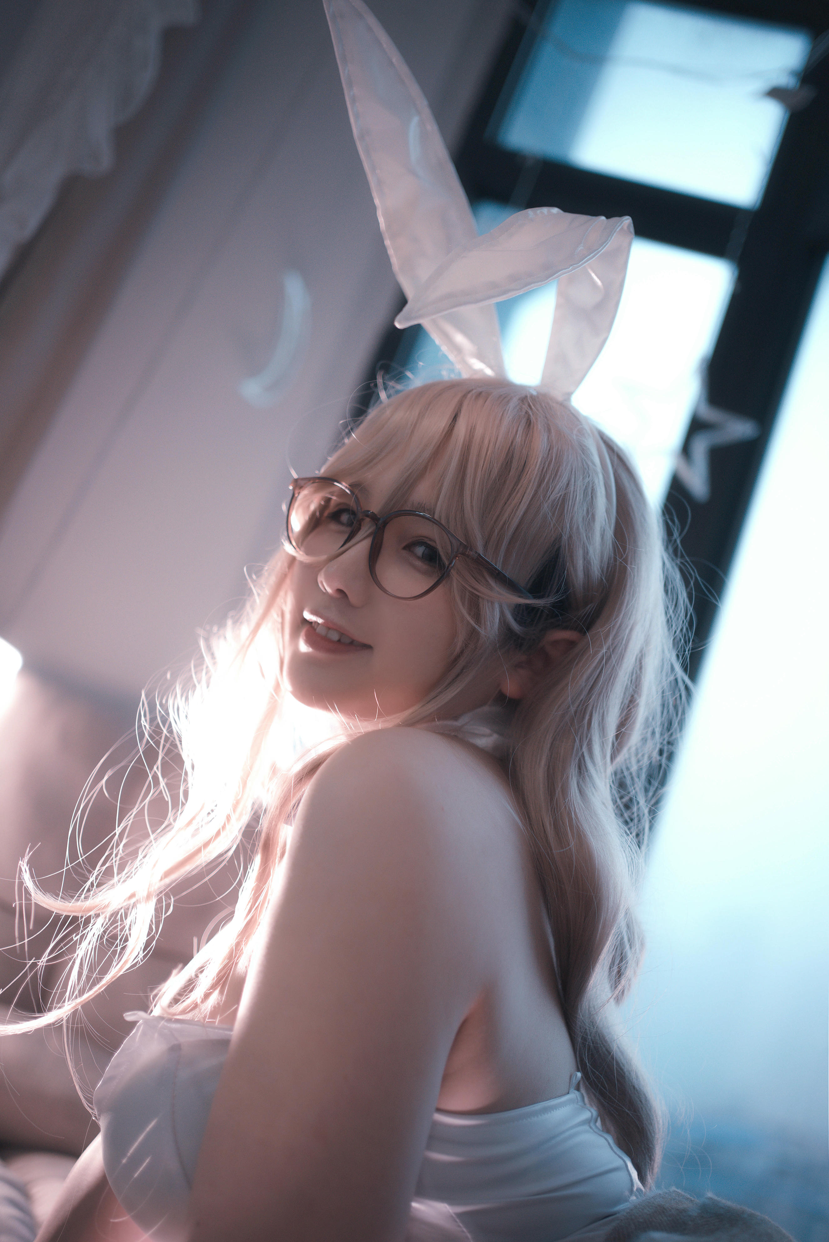 阿半今天很开心 NO.027 蔚蓝档案 室笠茜 兔女郎 [47P7V-348MB]_第2集