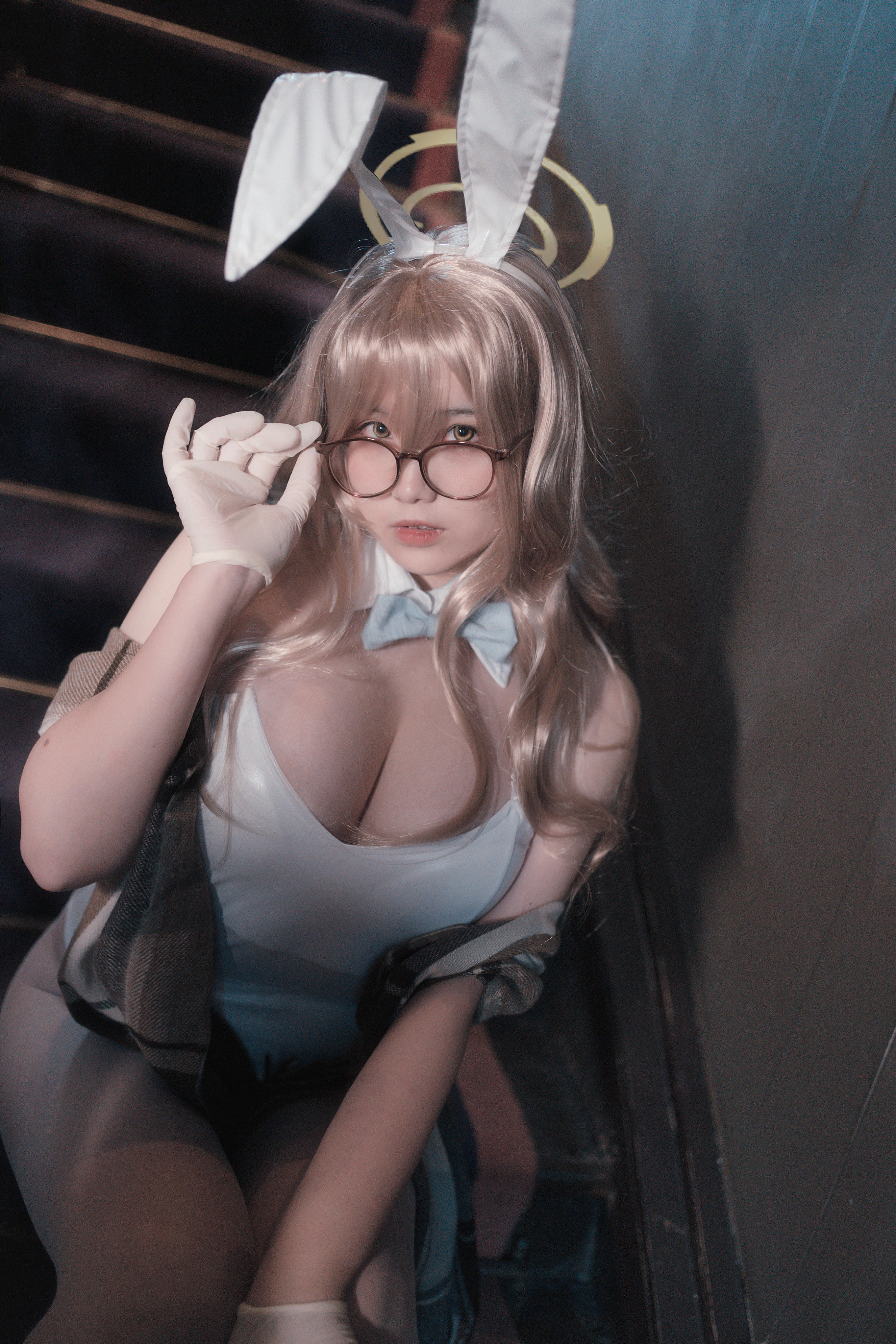 阿半今天很开心 NO.027 蔚蓝档案 室笠茜 兔女郎 [47P7V-348MB]_第1集