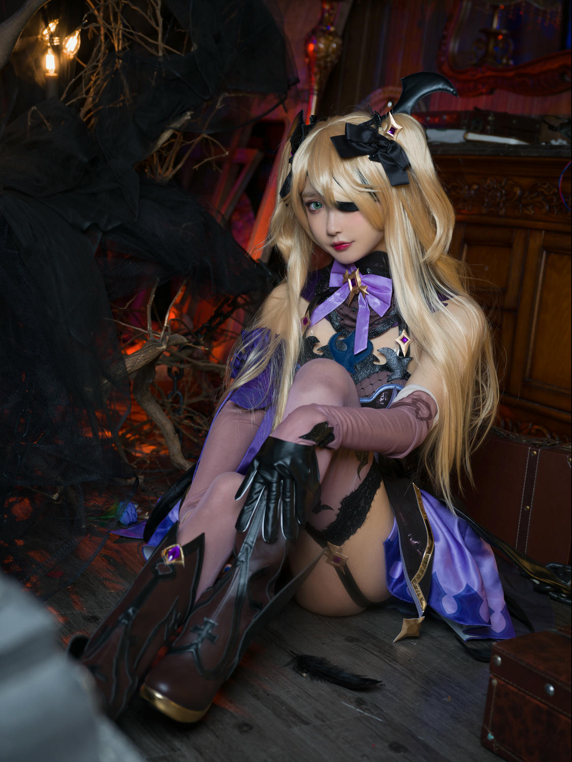 阿包也是兔娘 NO.103 原神 中二皇女菲谢尔[53P／455MB]_第1集