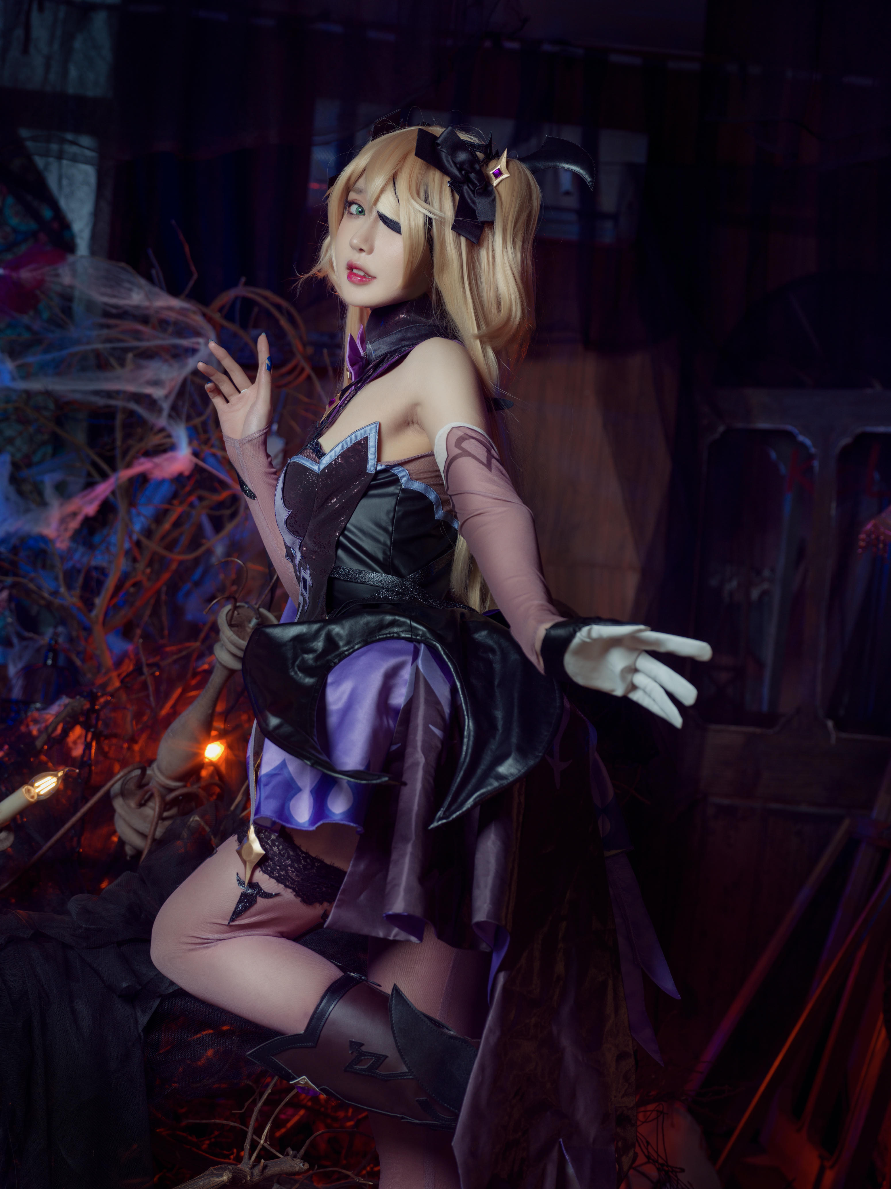 阿包也是兔娘 NO.103 原神 中二皇女菲谢尔[53P／455MB]_第1集