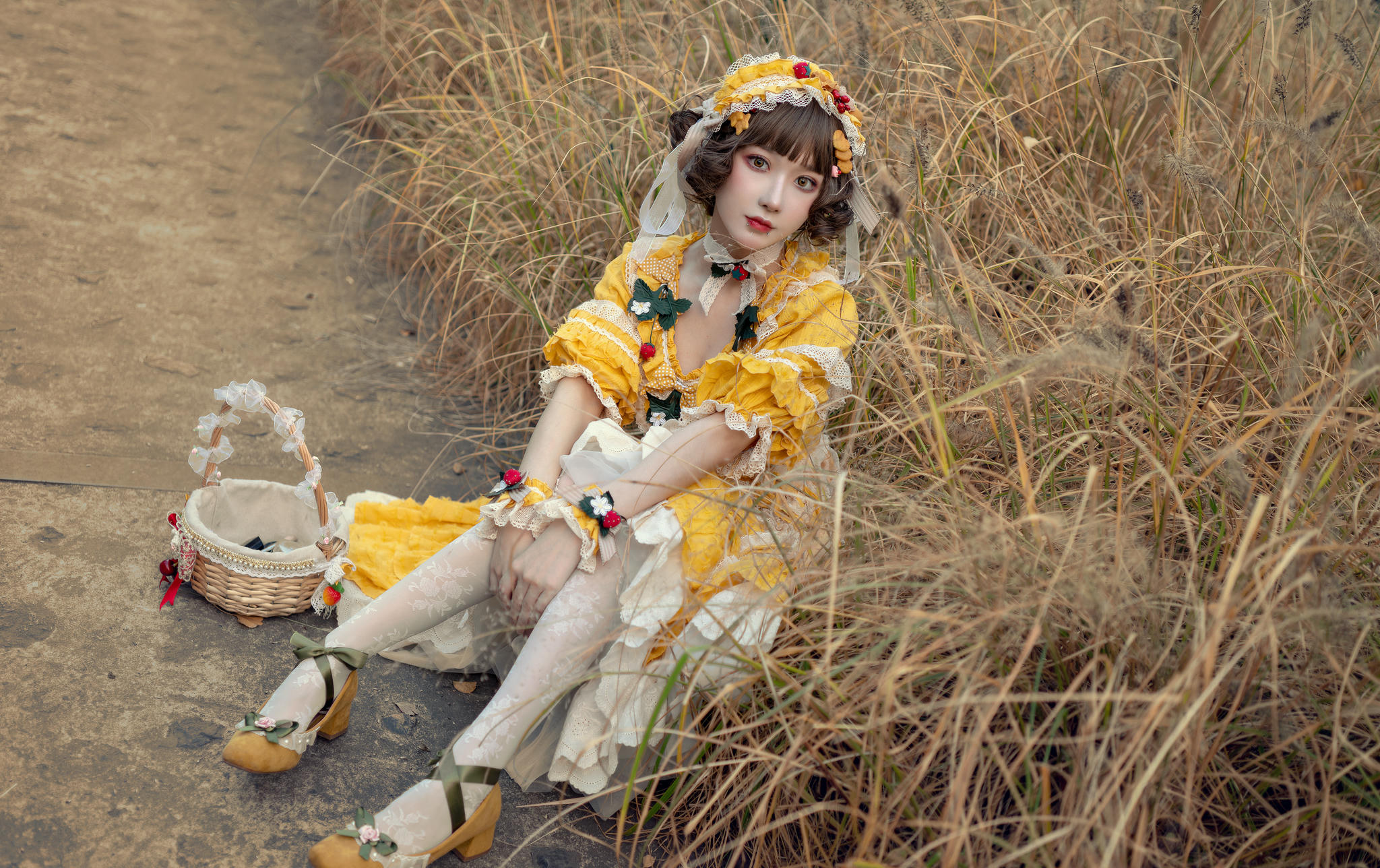 阿包也是兔娘 NO.004 lolita黄裙 [12P-97MB]_第1集