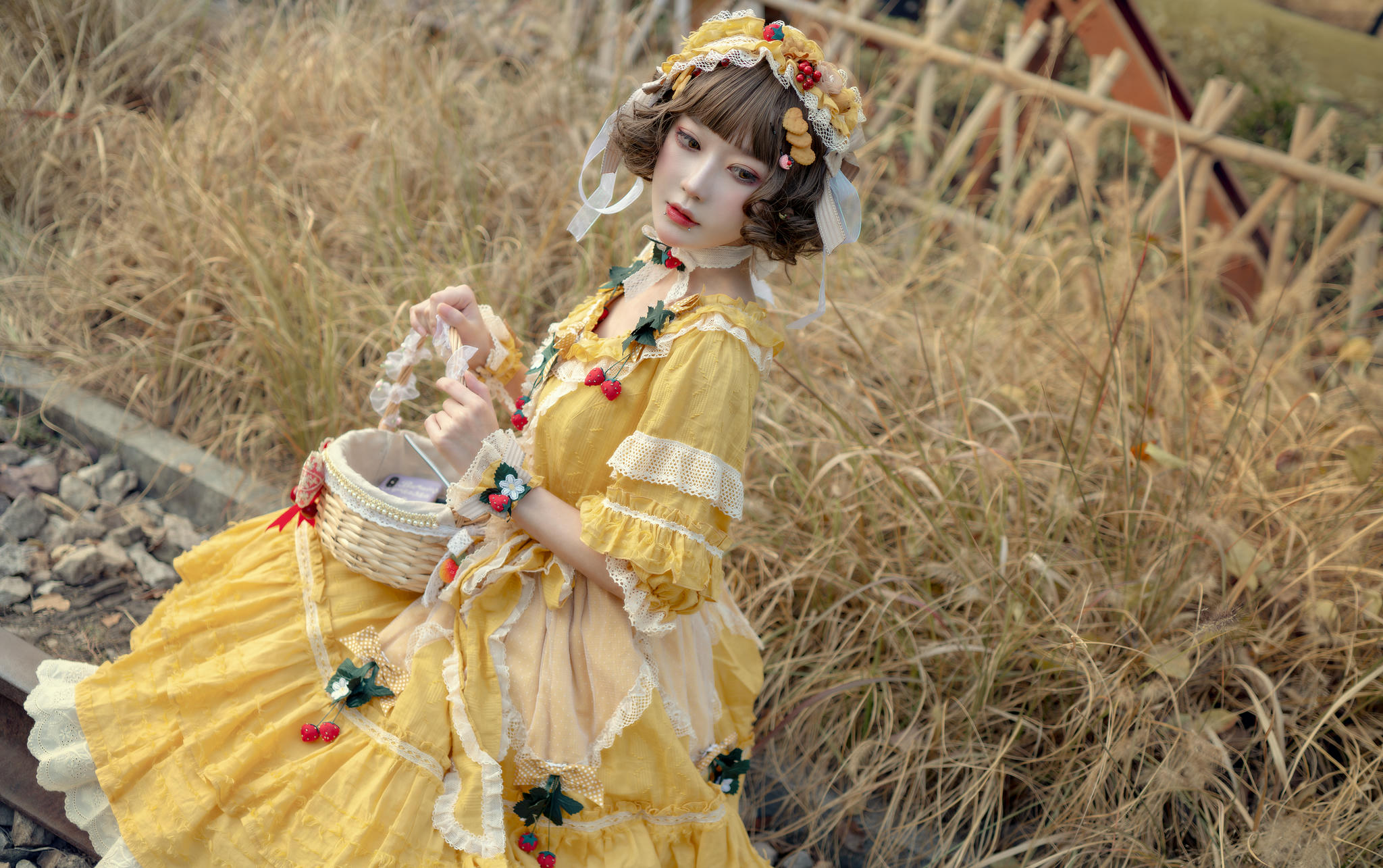 阿包也是兔娘 NO.004 lolita黄裙 [12P-97MB]_第1集