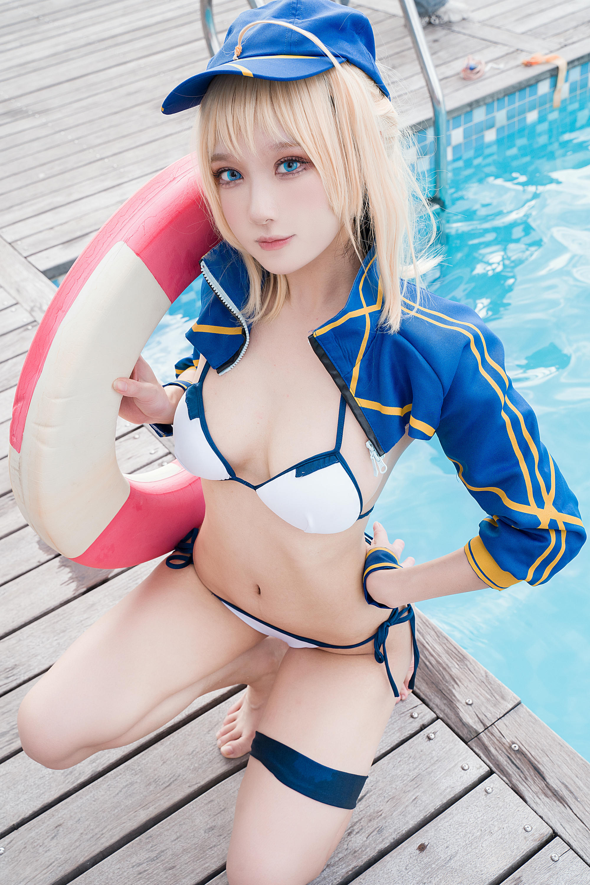 阿包也是兔娘 NO.043 冲田总司泳装 [26P-387MB]_第1集