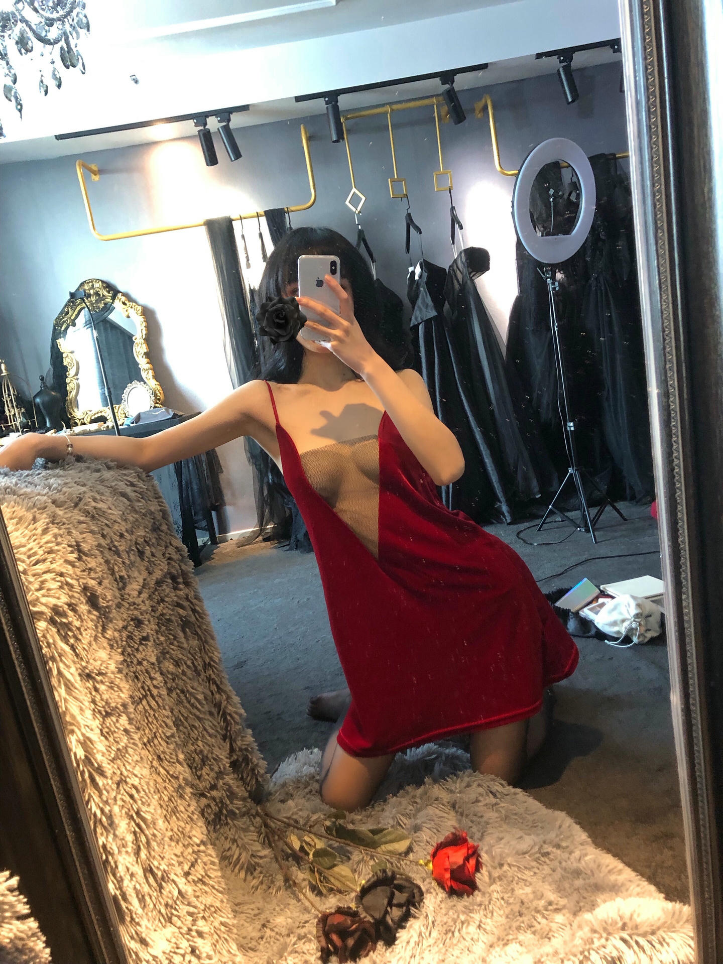 阿包也是兔娘 NO.045 红丝绒睡衣 [18P-58MB]_第1集