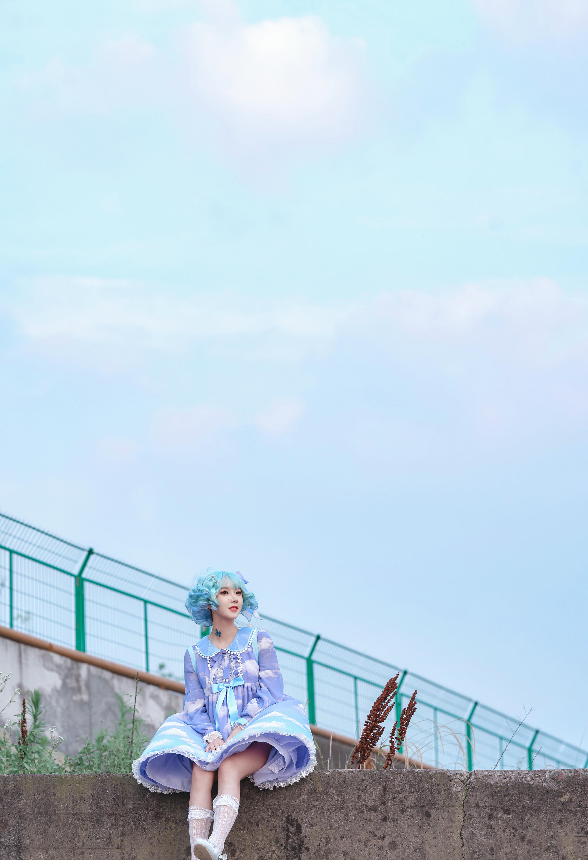 阿包也是兔娘 NO.005 lolita蓝裙 [9P-144MB]_第1集