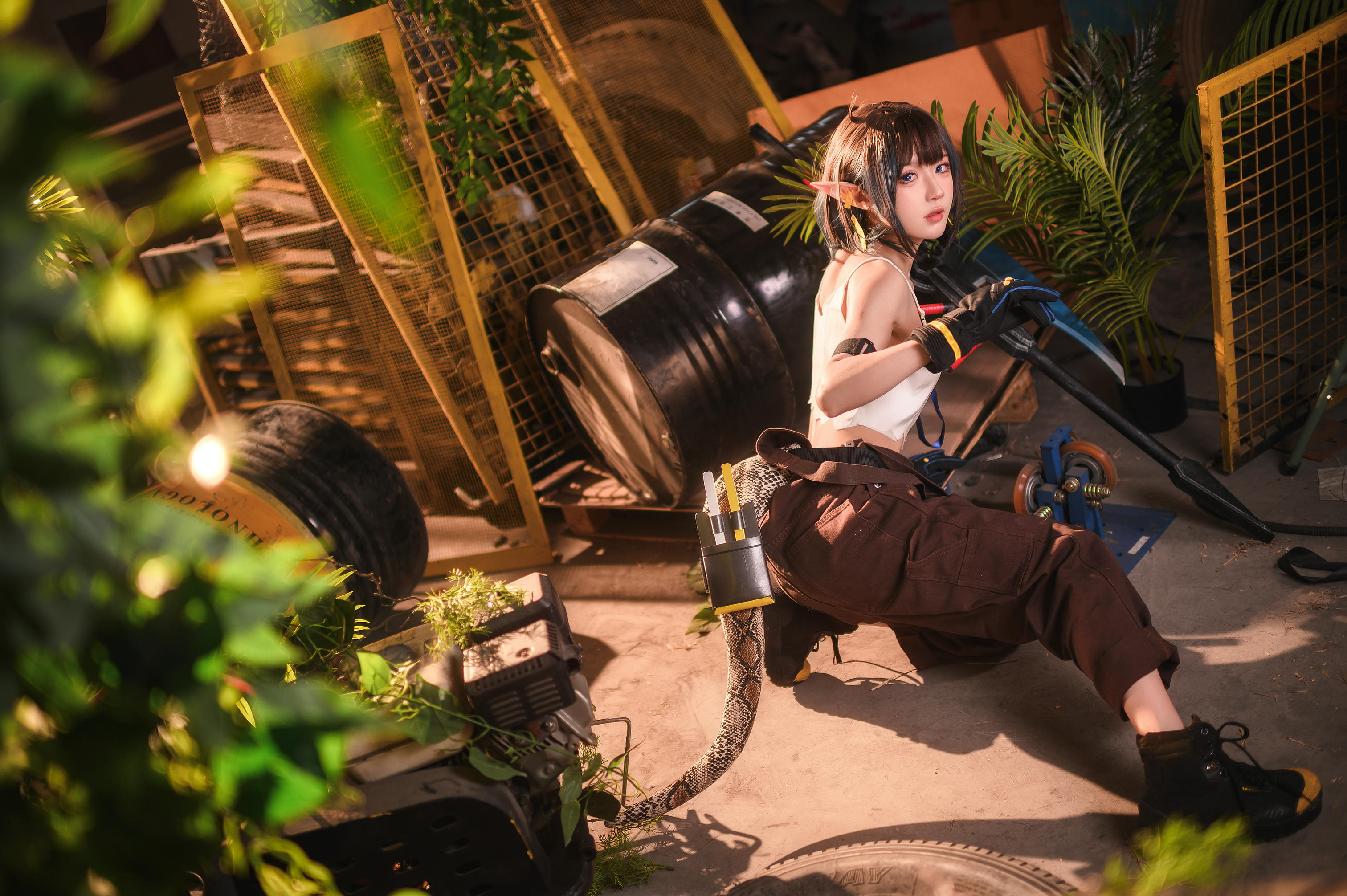 阿包也是兔娘 NO.051 6月舰长 明日方舟 森蚺 [33P+507MB]_第1集