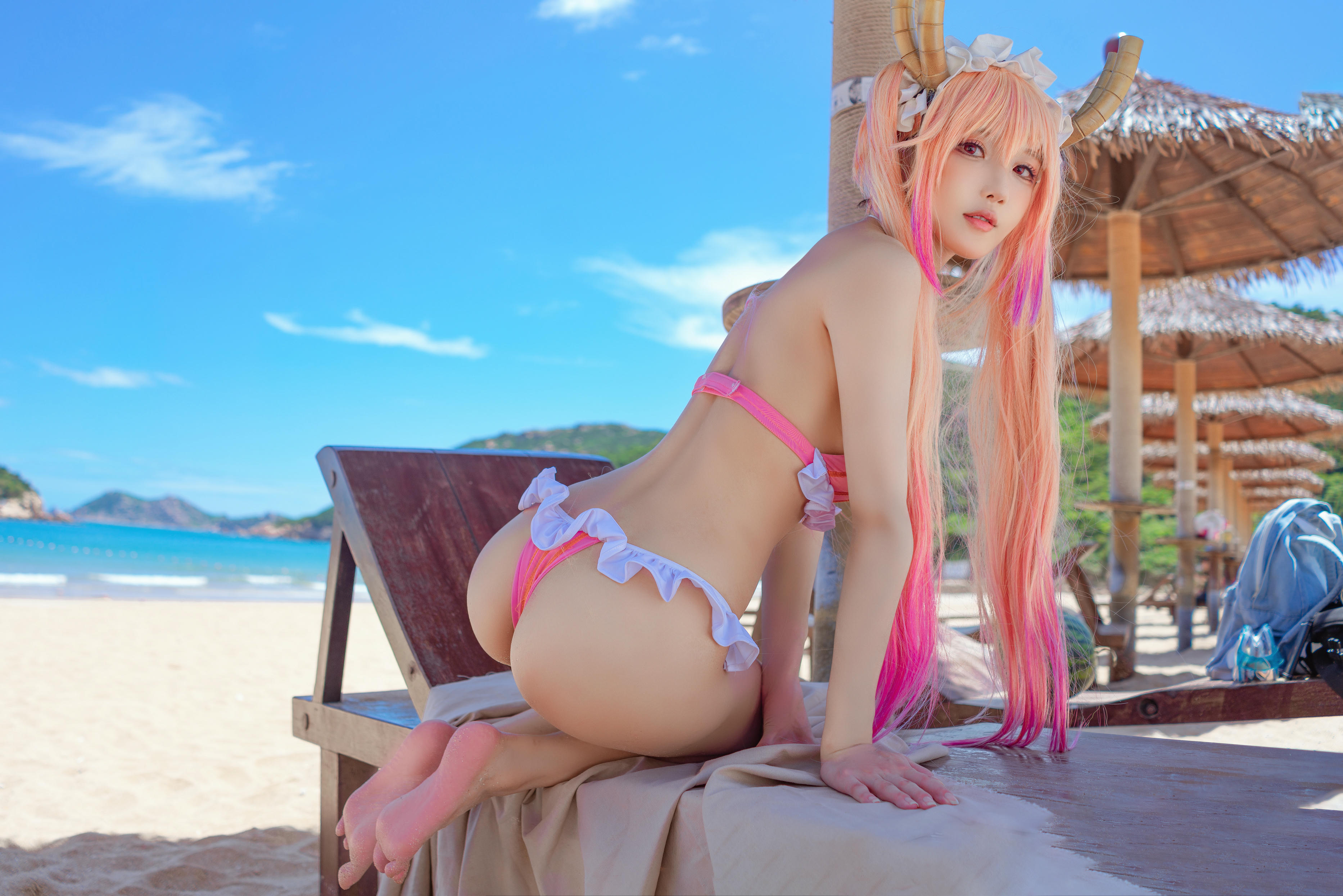 阿包也是兔娘 NO.067 10月舰长图 龙女仆泳装 [23P-507MB]_第1集