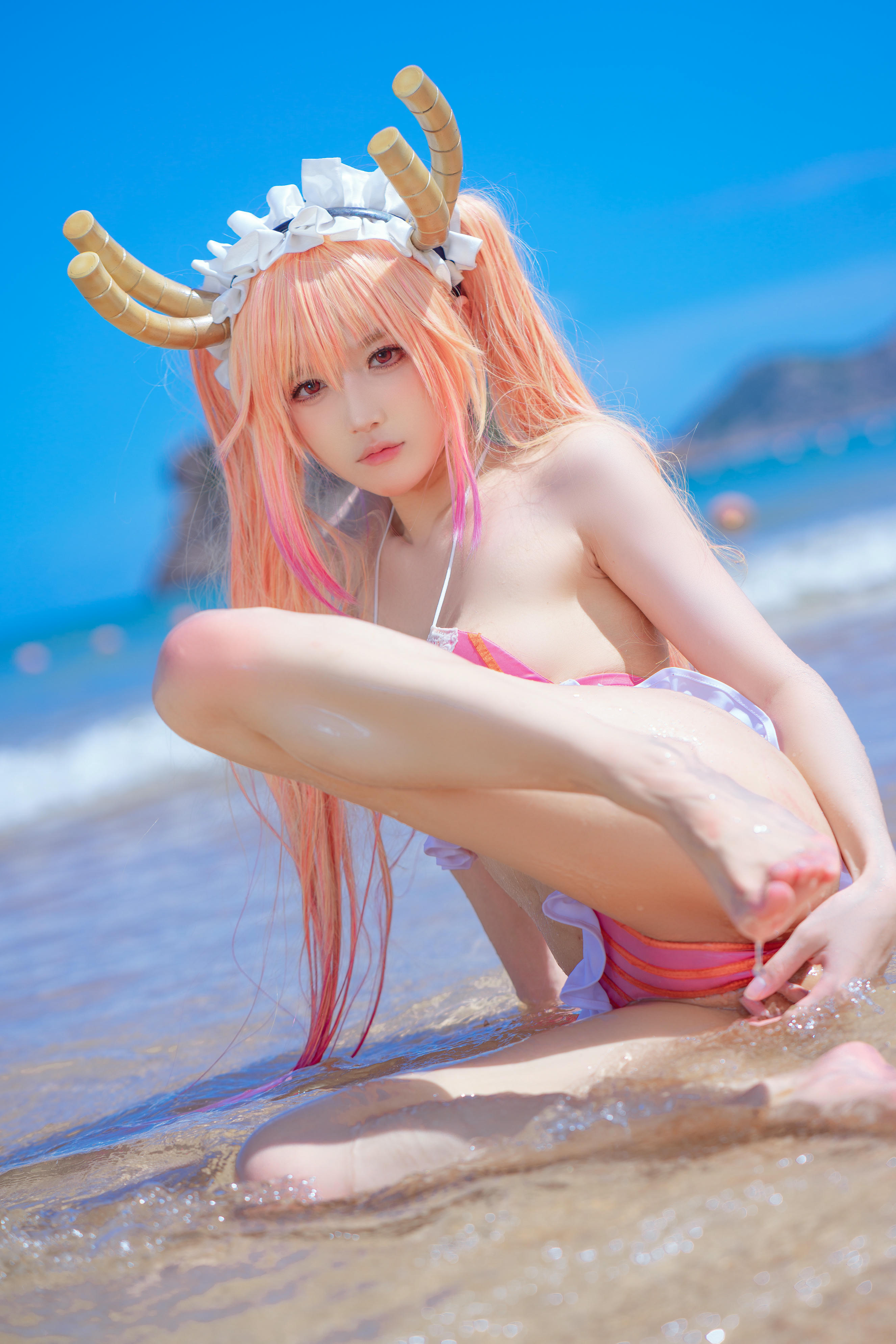 阿包也是兔娘 NO.067 10月舰长图 龙女仆泳装 [23P-507MB]_第2集