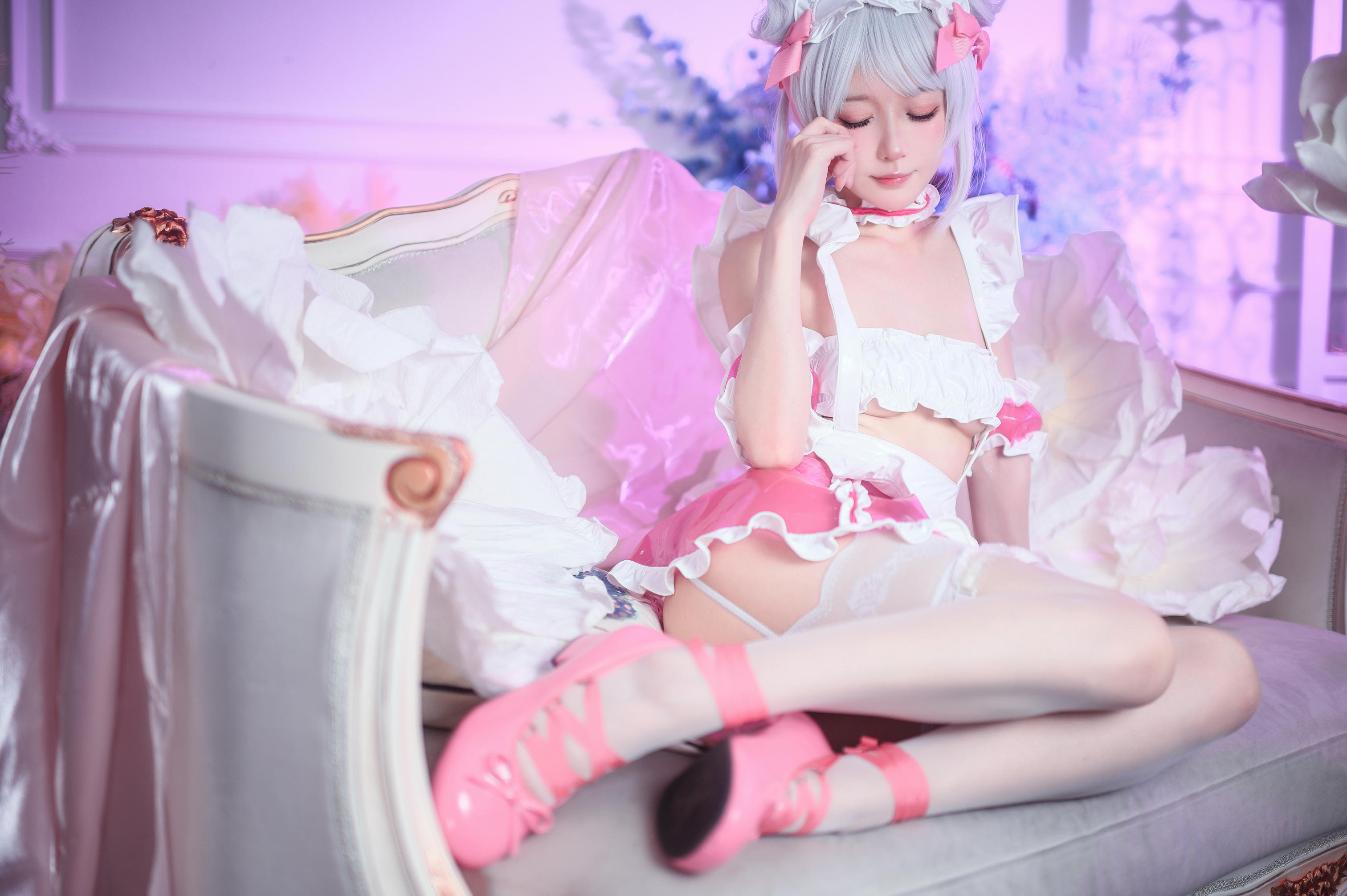 阿包也是兔娘 NO.075 七夕粉粉女仆 [49P-553MB]_第1集