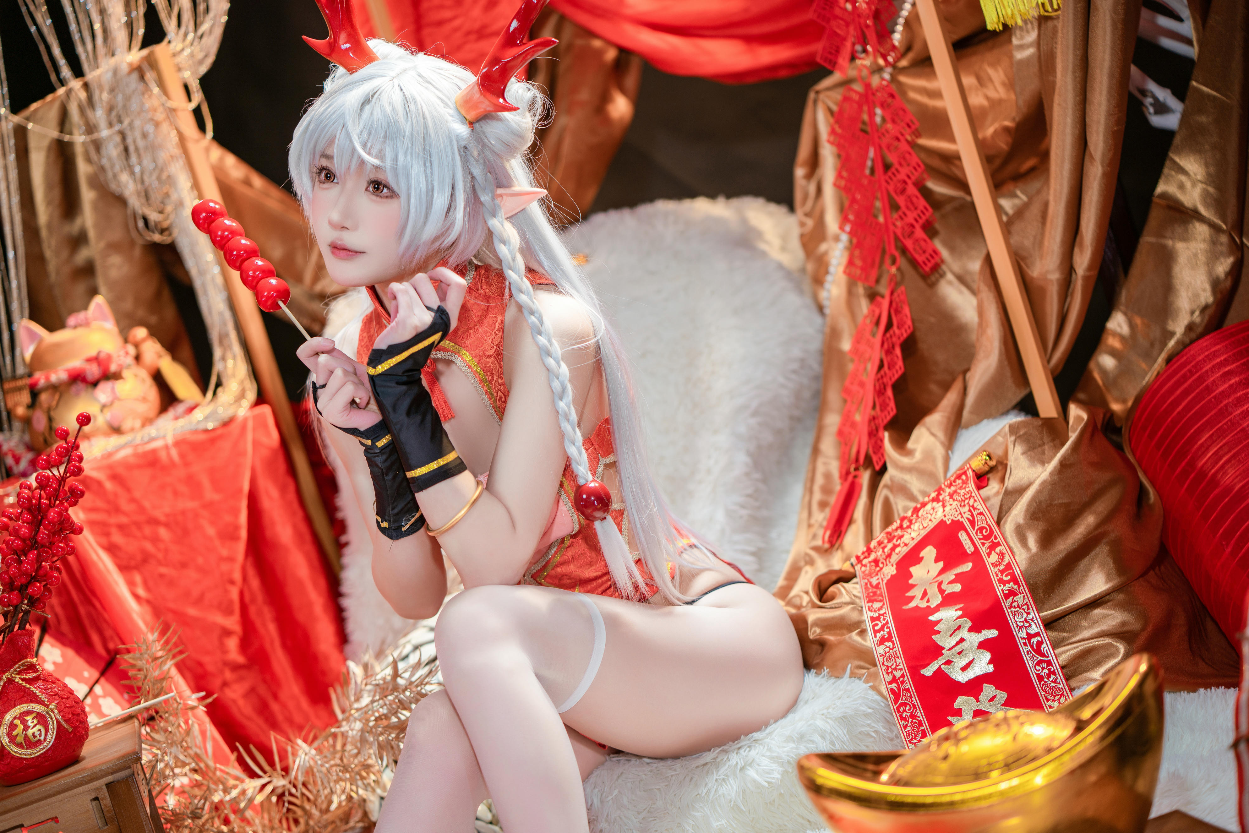 阿包也是兔娘 NO.086 新春贺图 龙妹[44P-1V-783.2M]_第2集