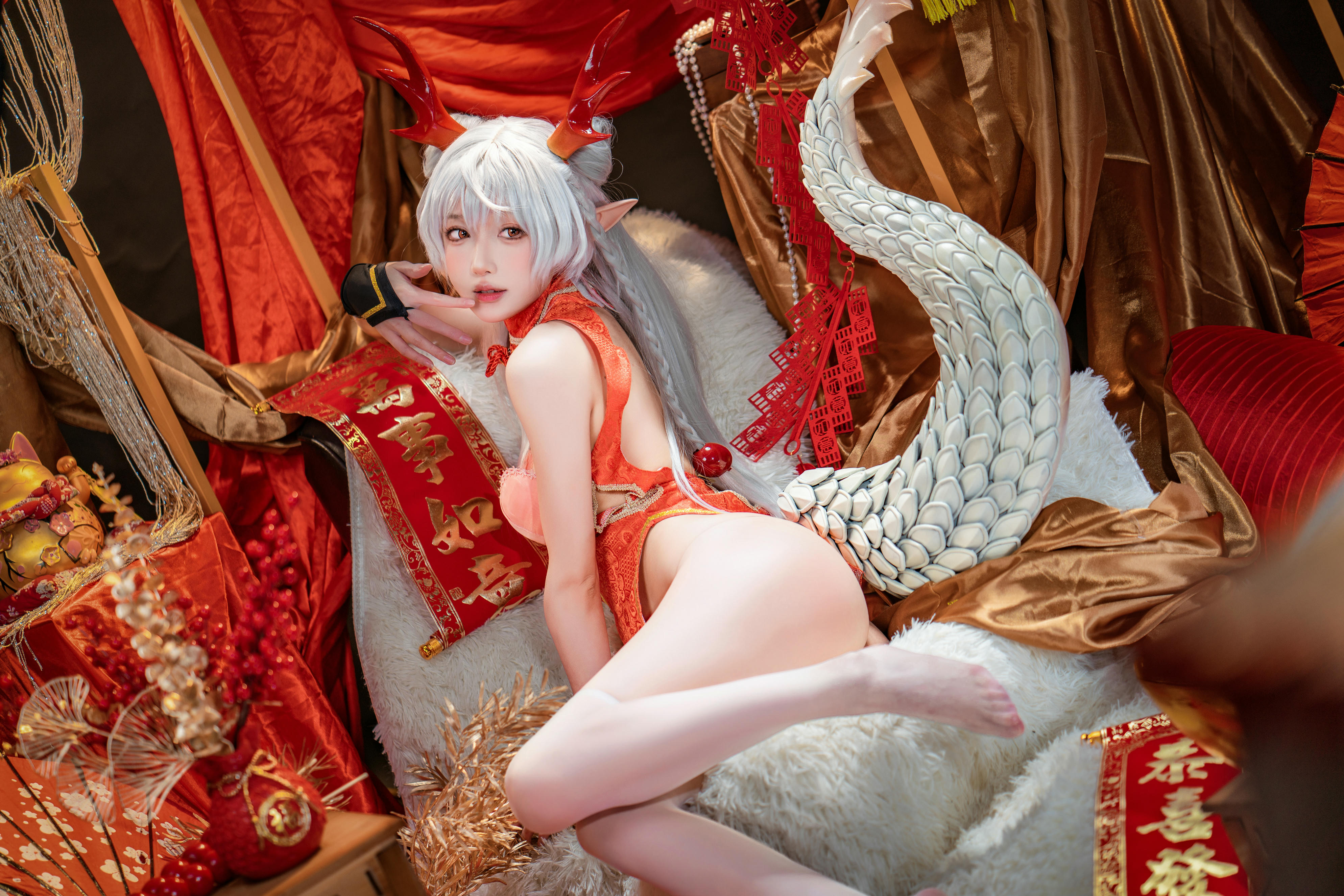 阿包也是兔娘 NO.086 新春贺图 龙妹[44P-1V-783.2M]_第2集