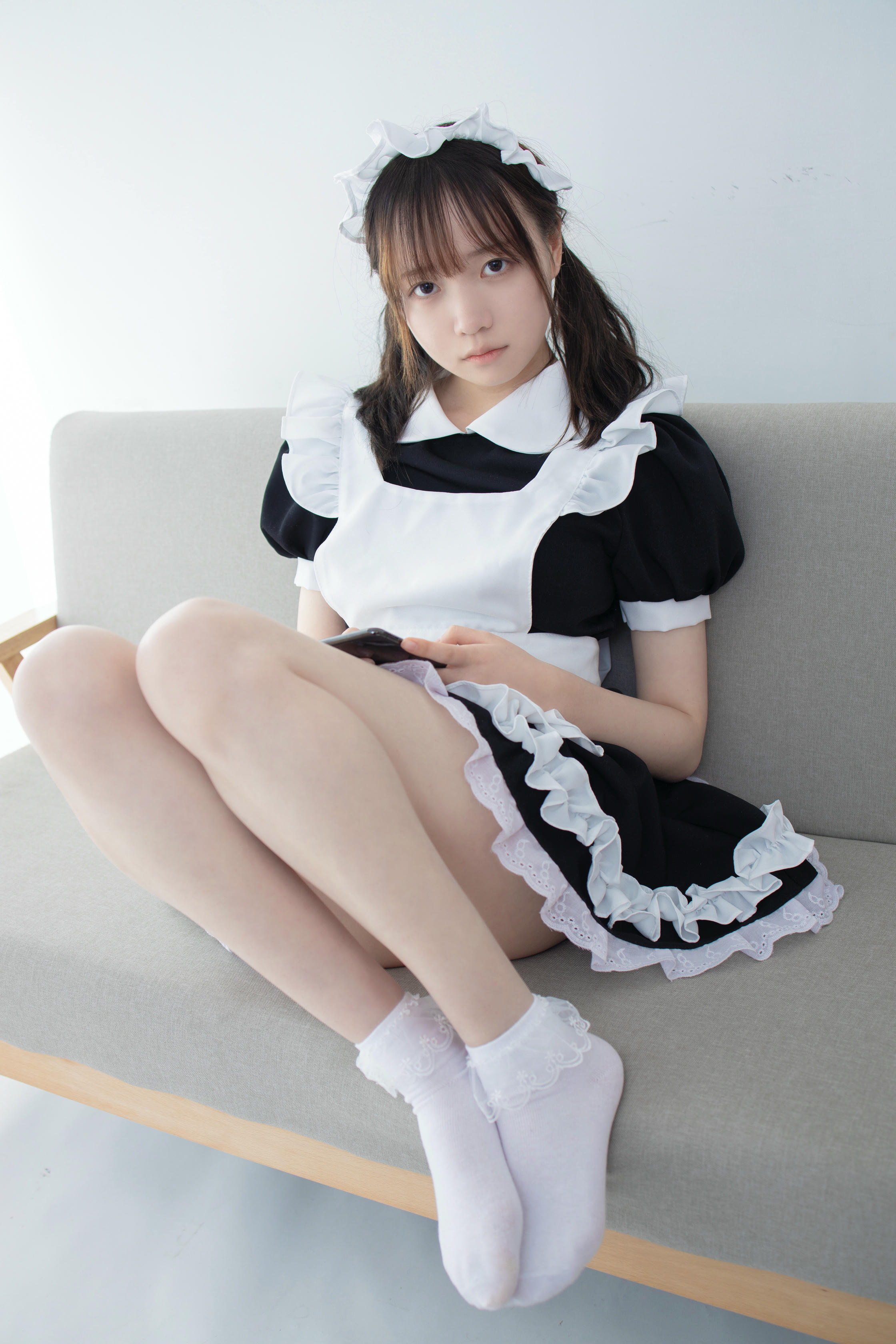 森萝财团 JKFUN-051 Aika 百圆定制2-2 蕾丝花边短袜女仆 [32P+1V-2.06G]_第1集