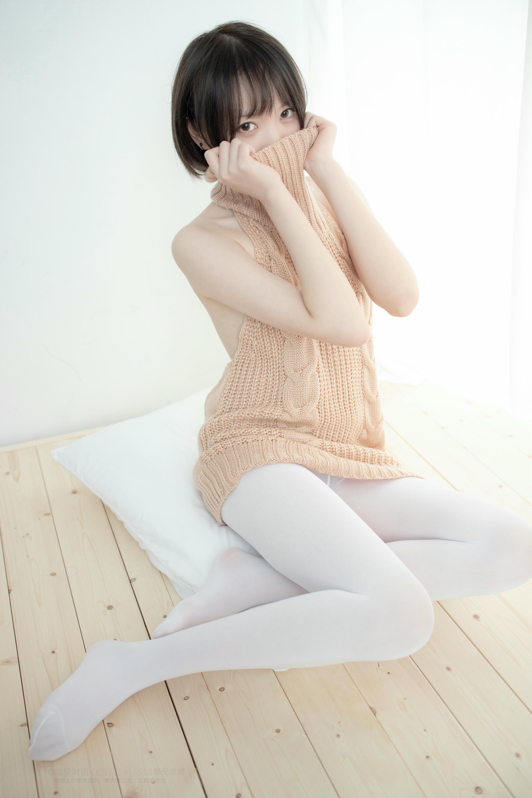 森萝财团 LOVEPLUS-004 露背毛衣80D白丝 [97P1V-2.40GB]_第5集