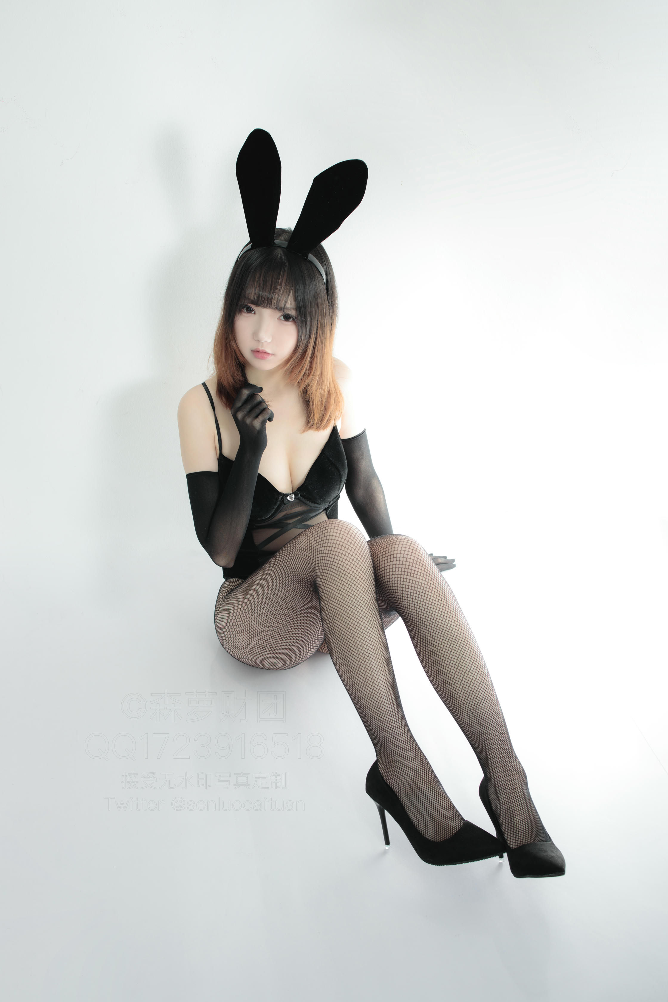 森萝财团 WTMSB-002 黑丝网袜兔女郎 [142P1V-2.33GB]_第6集