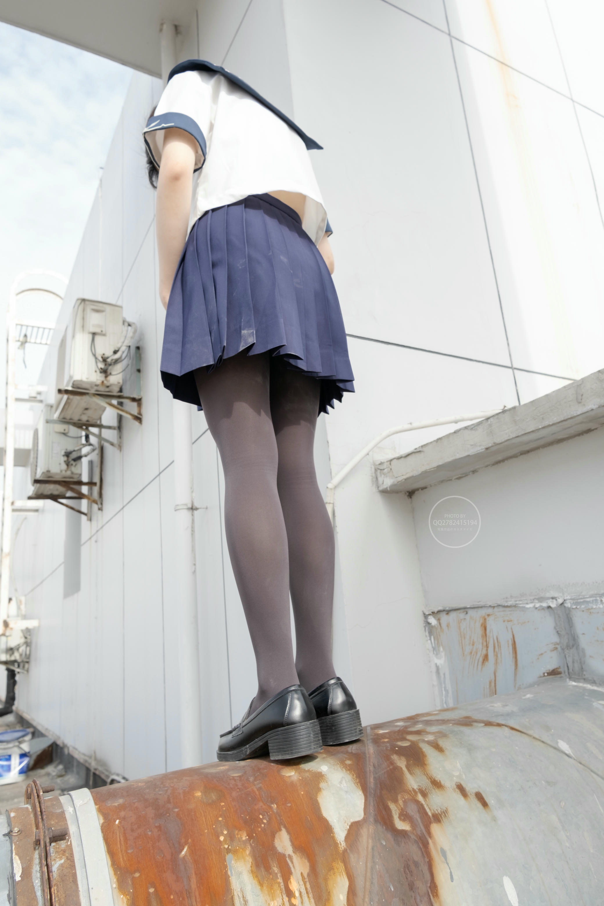 森萝财团 有料 NO.039 小香 天台上的JK灰丝美少女 [90P-794M]_第3集