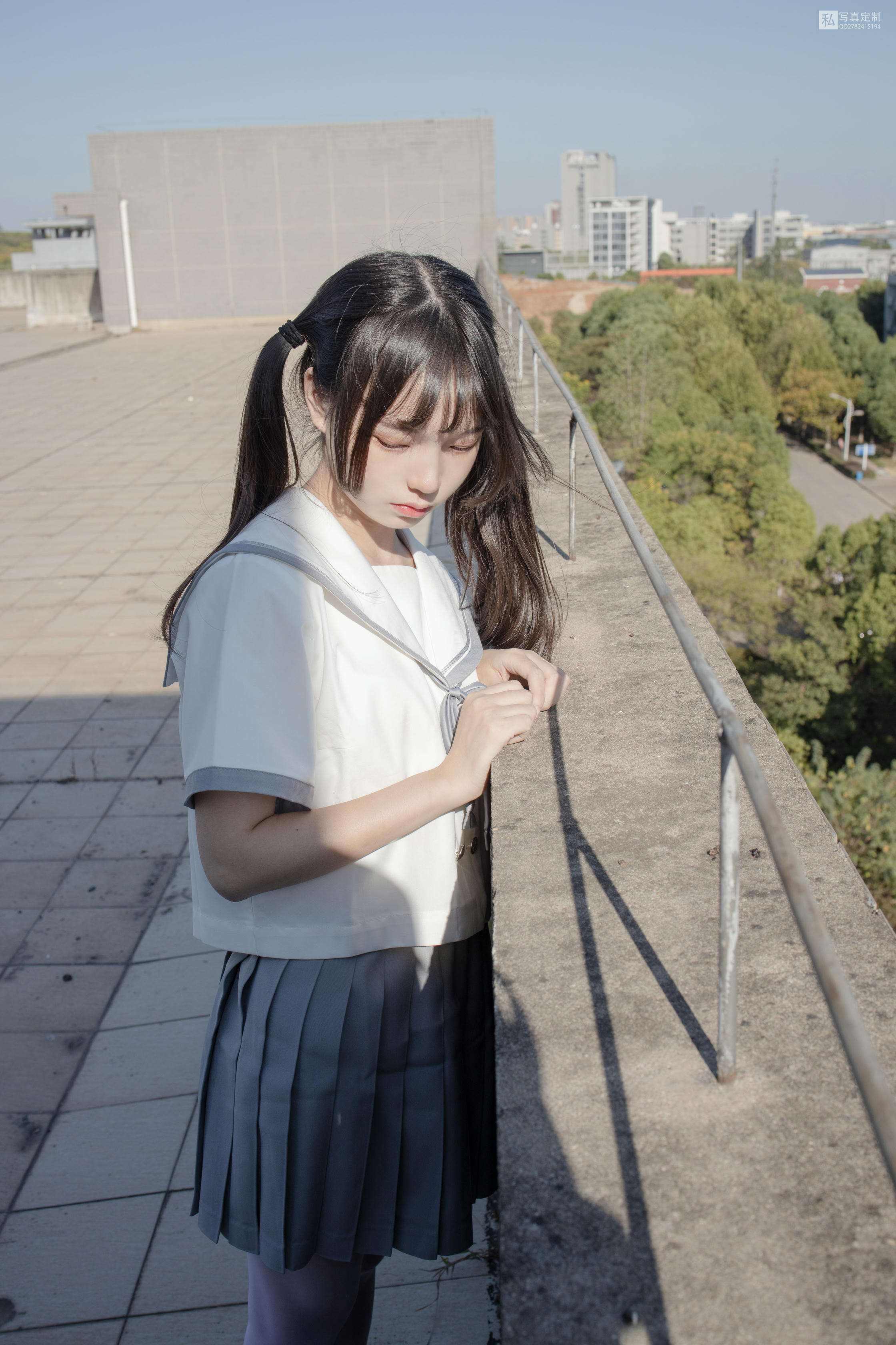 森萝财团 JKFUN-028 默陌 15D白丝 抑郁湖边与绝望天台 [58P／2V3.39G]_第3集