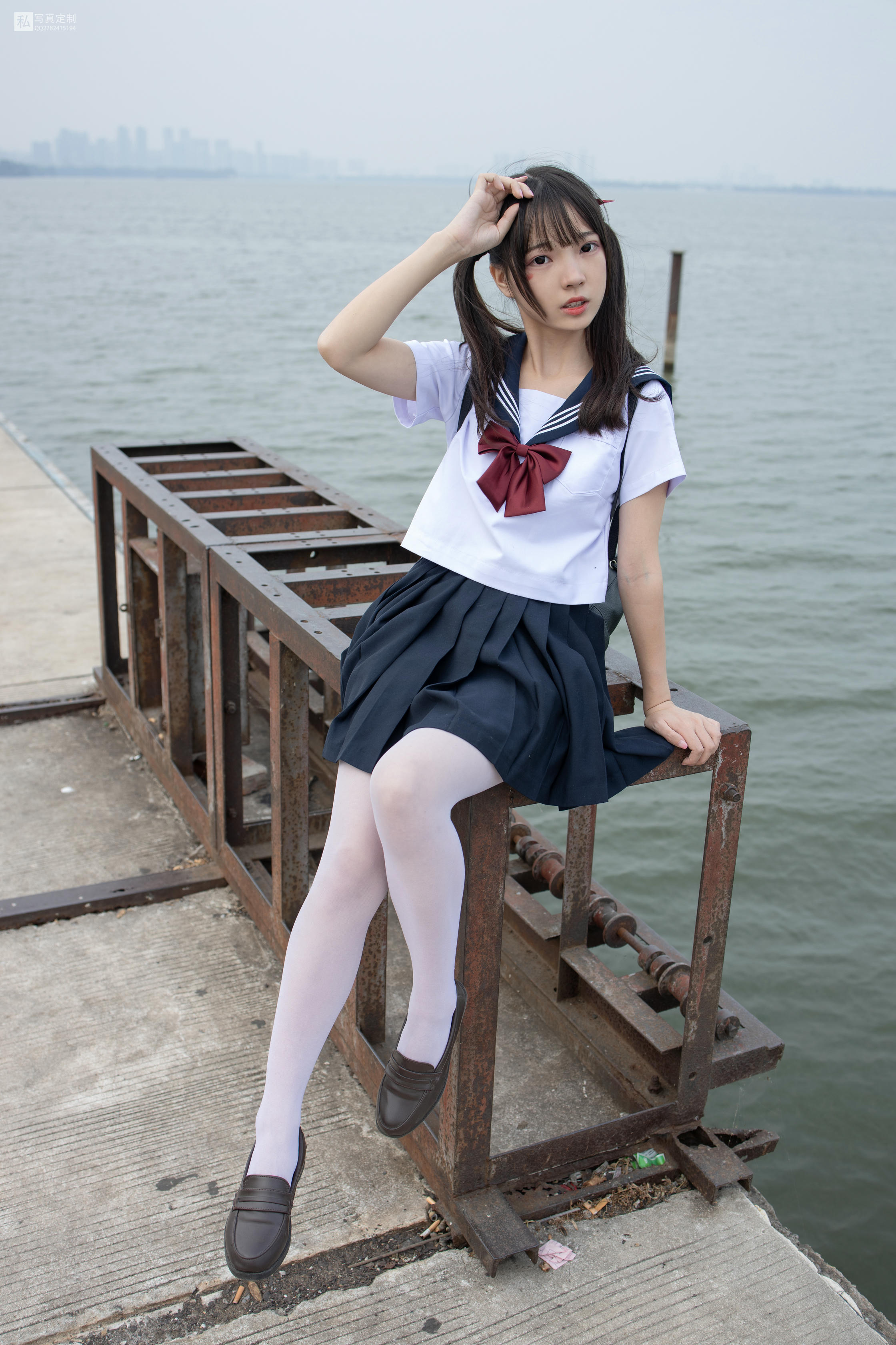 森萝财团 JKFUN-028 默陌 15D白丝 抑郁湖边与绝望天台 [58P／2V3.39G]_第1集