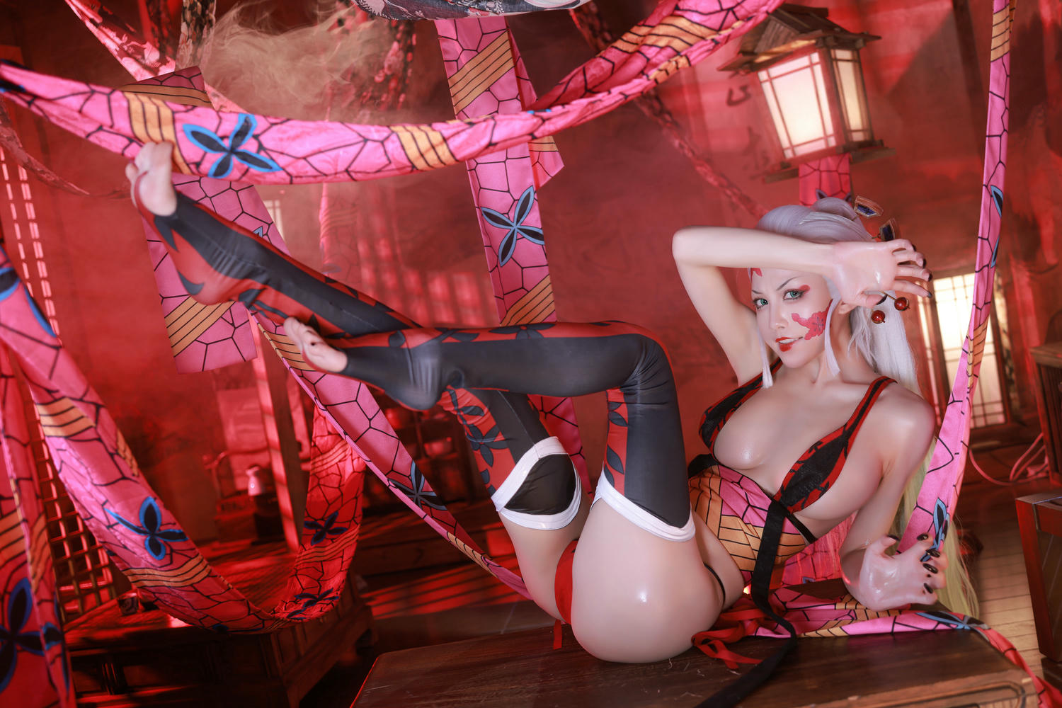 水淼Aqua NO.124 鬼灭之刃 上弦陆堕姬 [83P-99MB]_第1集