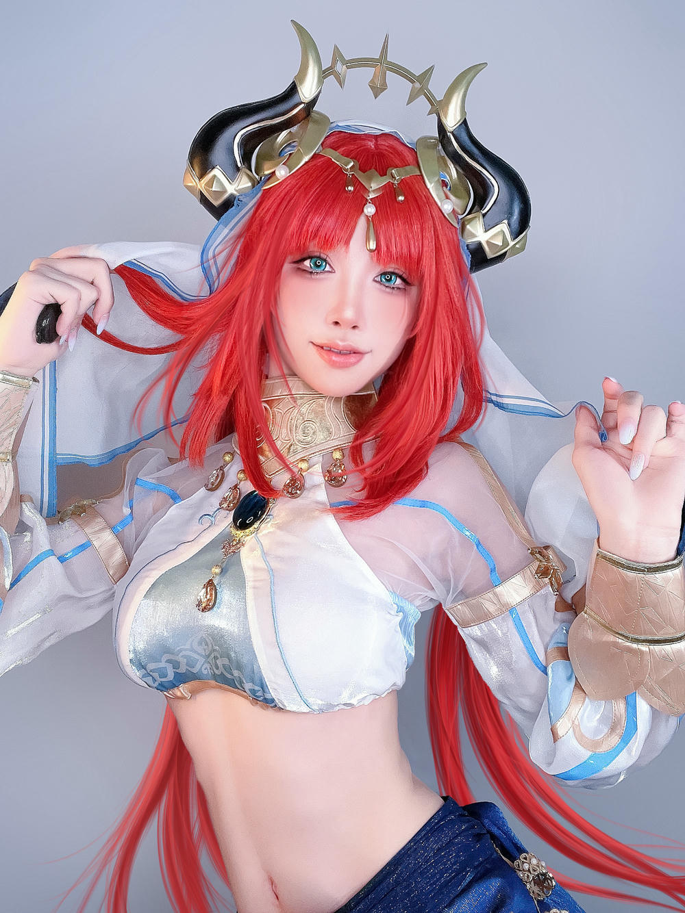 水淼Aqua NO.165 原神妮露 [26P 54M]_第1集