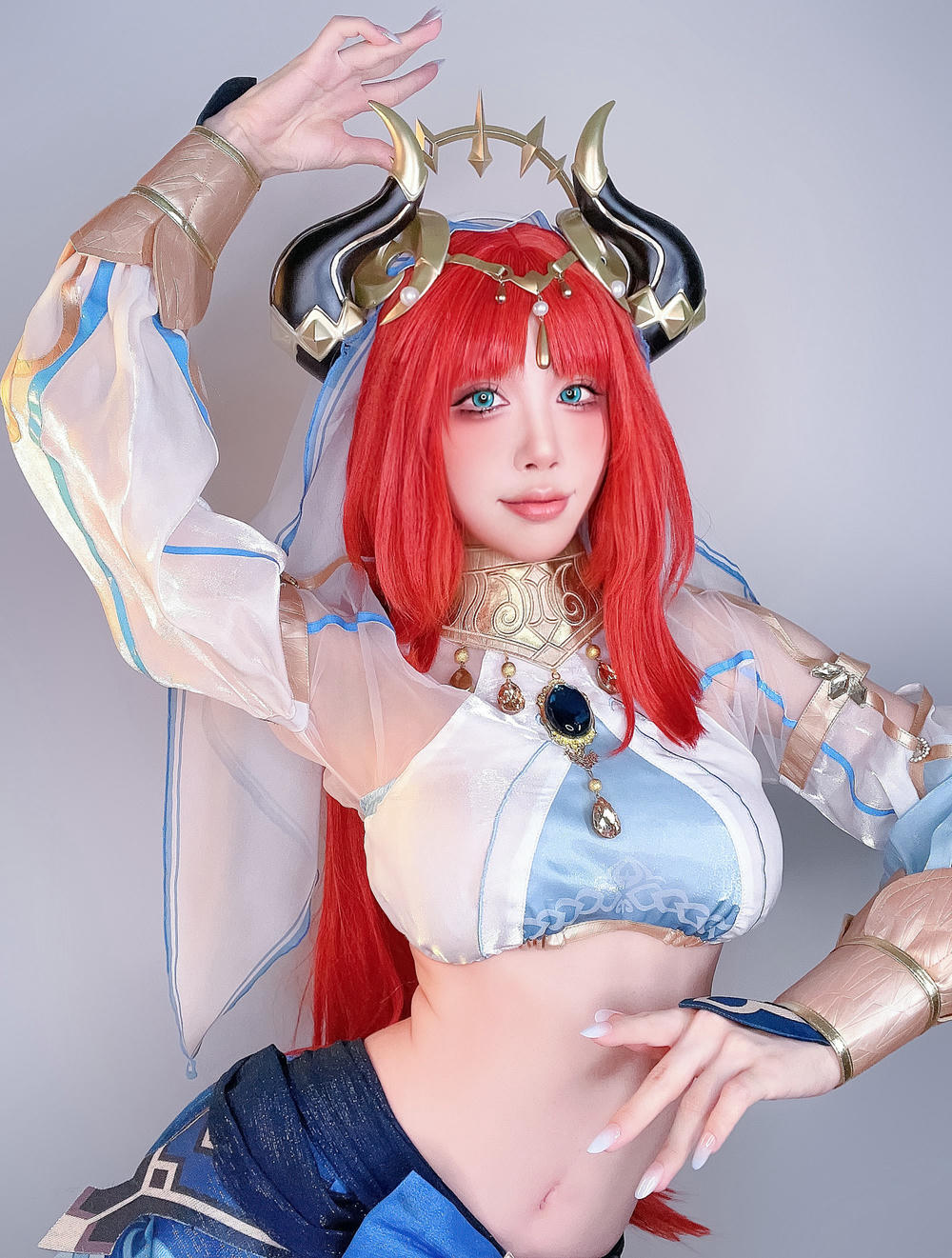 水淼Aqua NO.165 原神妮露 [26P 54M]_第1集