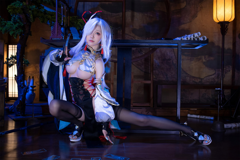 水淼Aqua NO.167 申鹤旗袍 [91P 148MB]_第4集