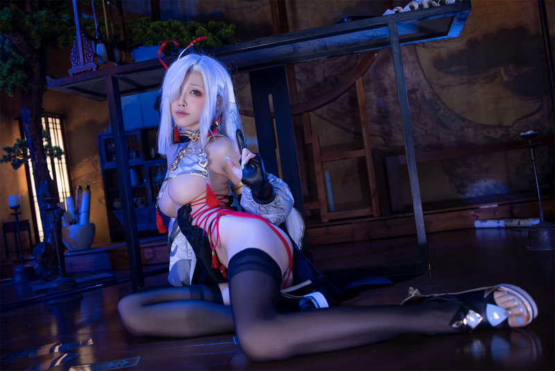 水淼Aqua NO.167 申鹤旗袍 [91P 148MB]_第4集