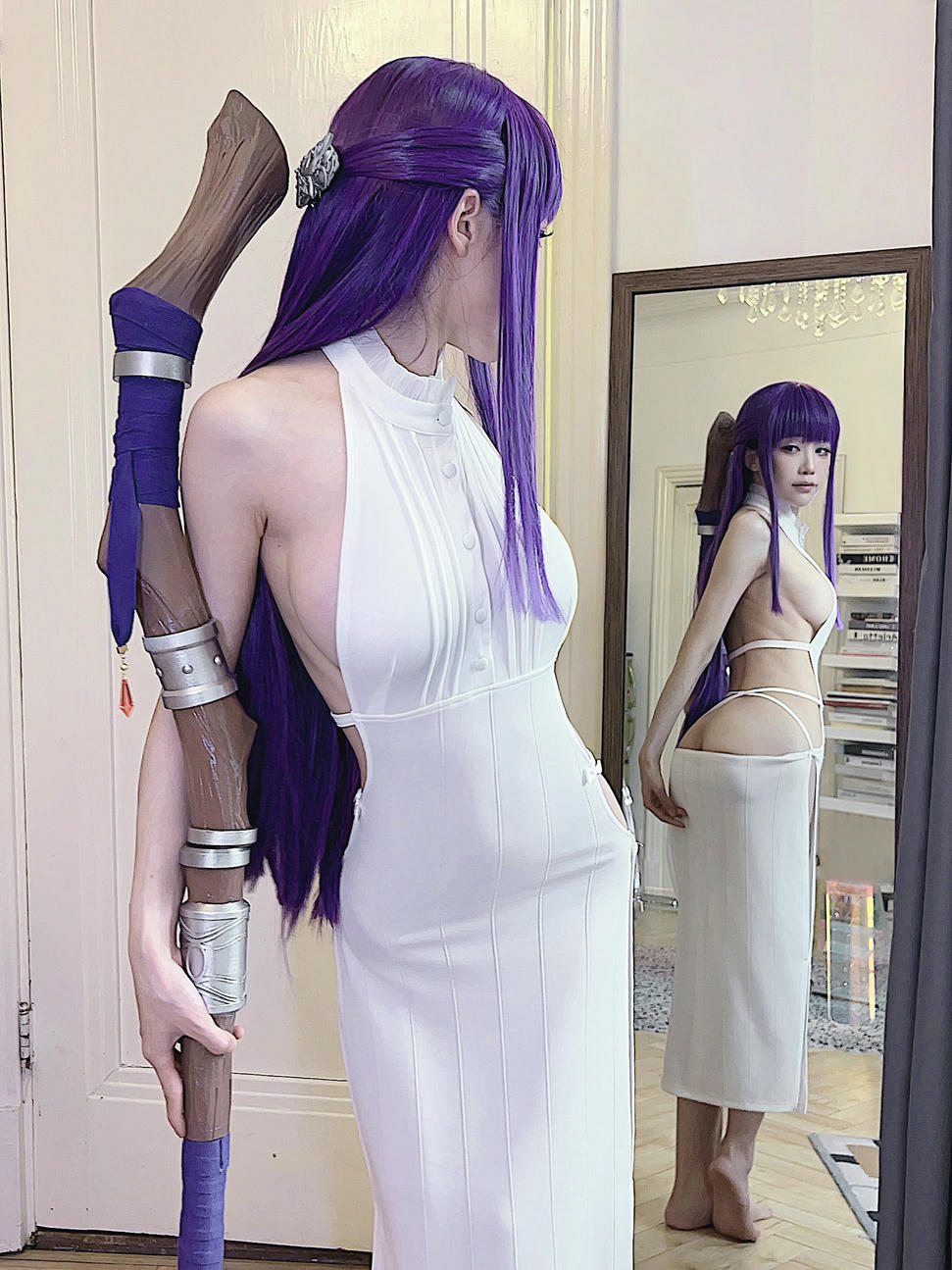 水淼Aqua NO.188 Fantia 2024年01月 今回もフェルンの自撮りですよ～💜 [23P 70MB]_第1集