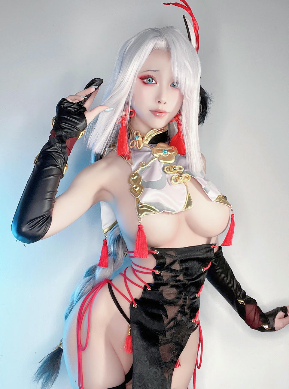 水淼Aqua-[2022-04-15] 🔹 申鶴 旗袍 🔹2_第1集