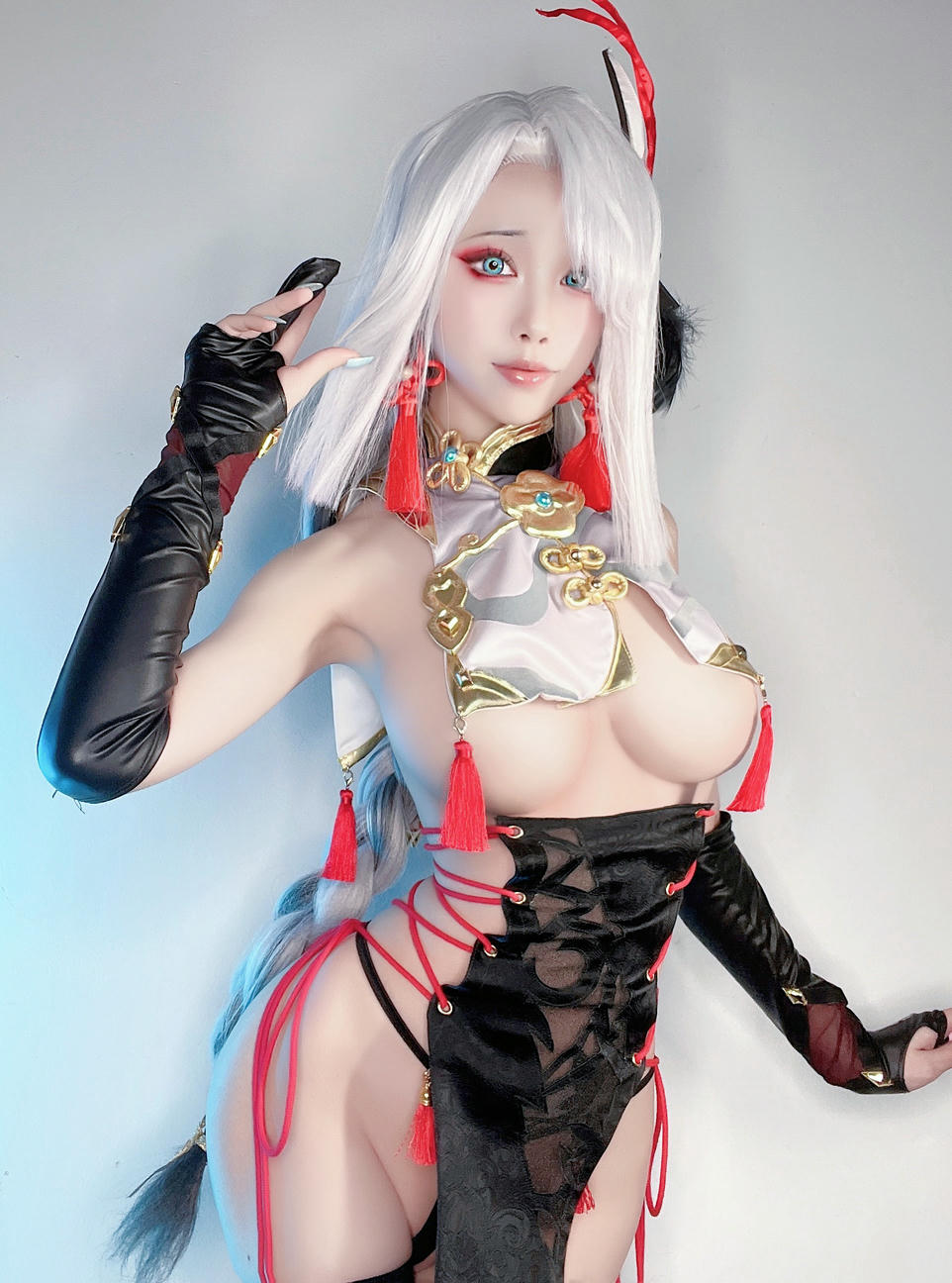 水淼Aqua-[2022-04-15] 🔹 申鶴 旗袍 🔹2_第2集