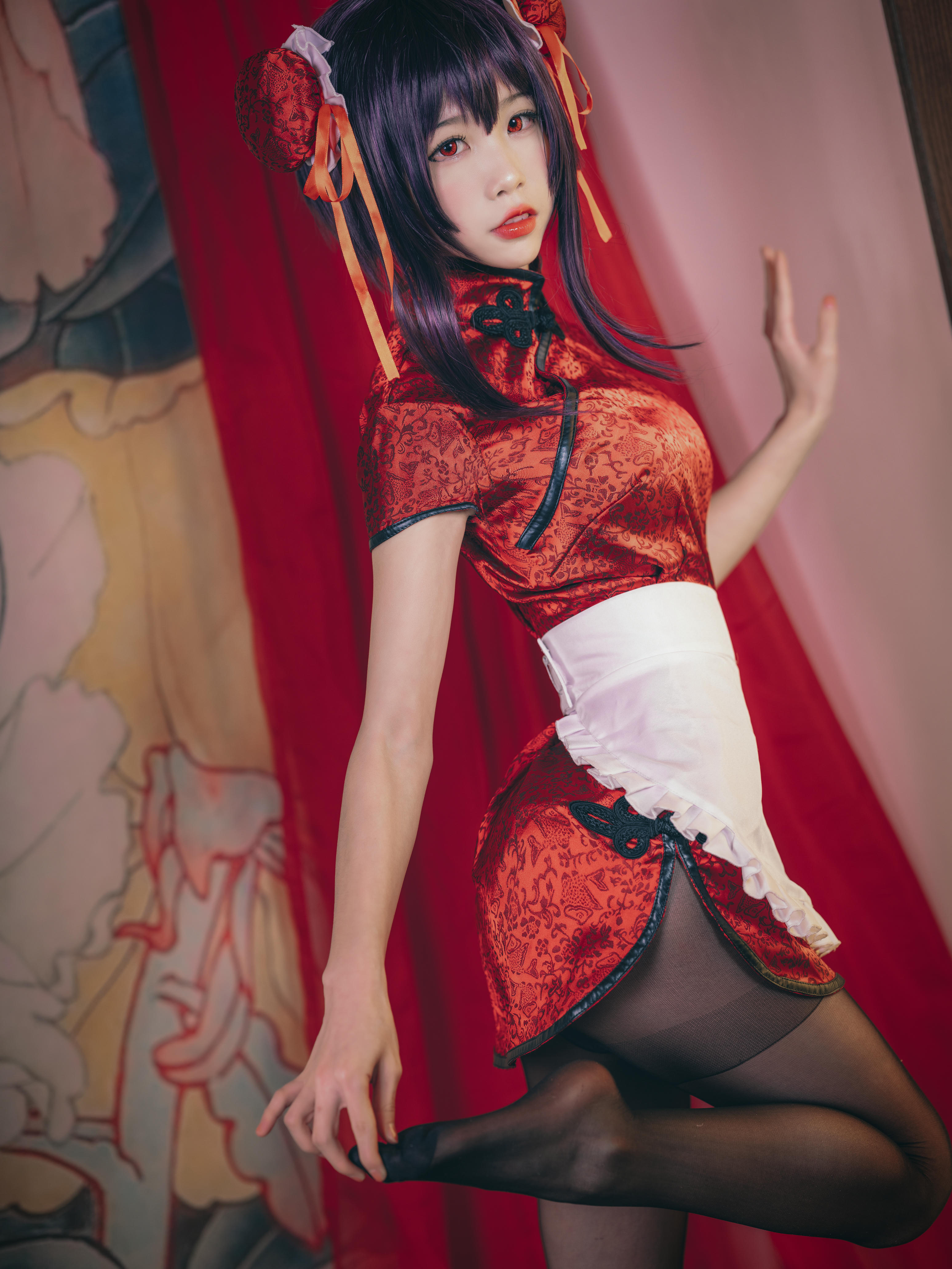 水淼 NO.028 霞之丘诗羽 旗袍 [29P-586M]_第1集