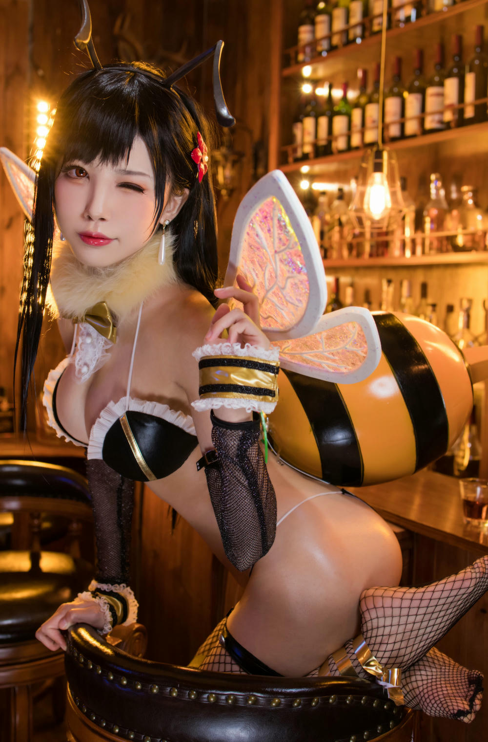 水淼 NO.063 蒂法蜜蜂&婚纱&黑皮蜜蜂 [88P-105MB]_第2集