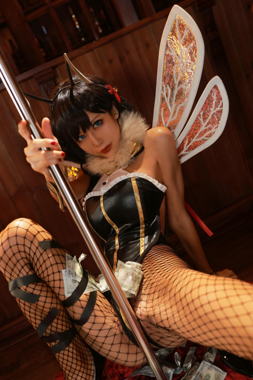 水淼 NO.063 蒂法蜜蜂&婚纱&黑皮蜜蜂 [88P-105MB]_第4集