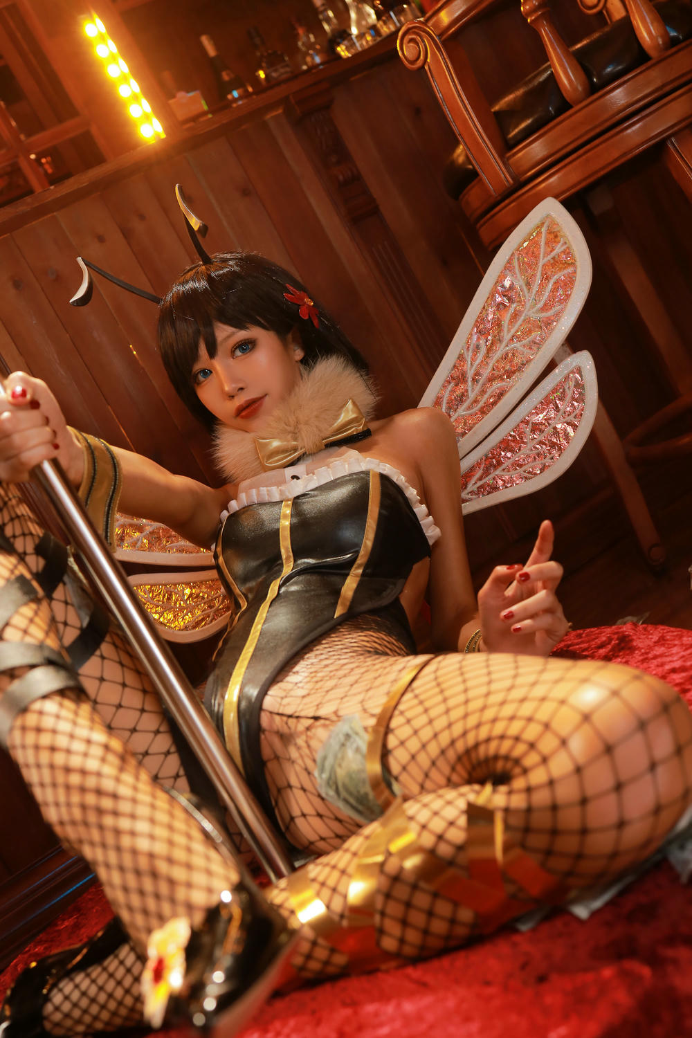 水淼 NO.063 蒂法蜜蜂&婚纱&黑皮蜜蜂 [88P-105MB]_第4集