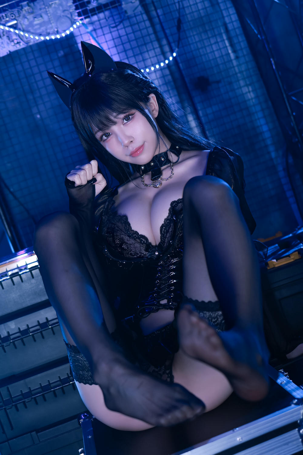 Coser@水淼aqua NO.100 猫咪女郎 黑色猫猫_第1集