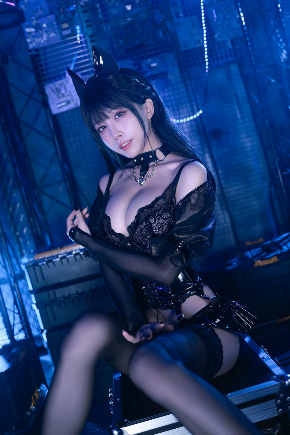 Coser@水淼aqua NO.100 猫咪女郎 黑色猫猫_第1集