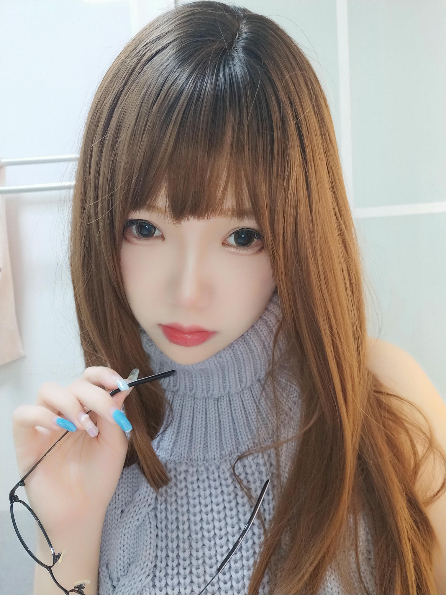 雪晴Astra 自撮りVol.23 黑丝漏背毛衣 [154P19V-1.51GB]_第5集