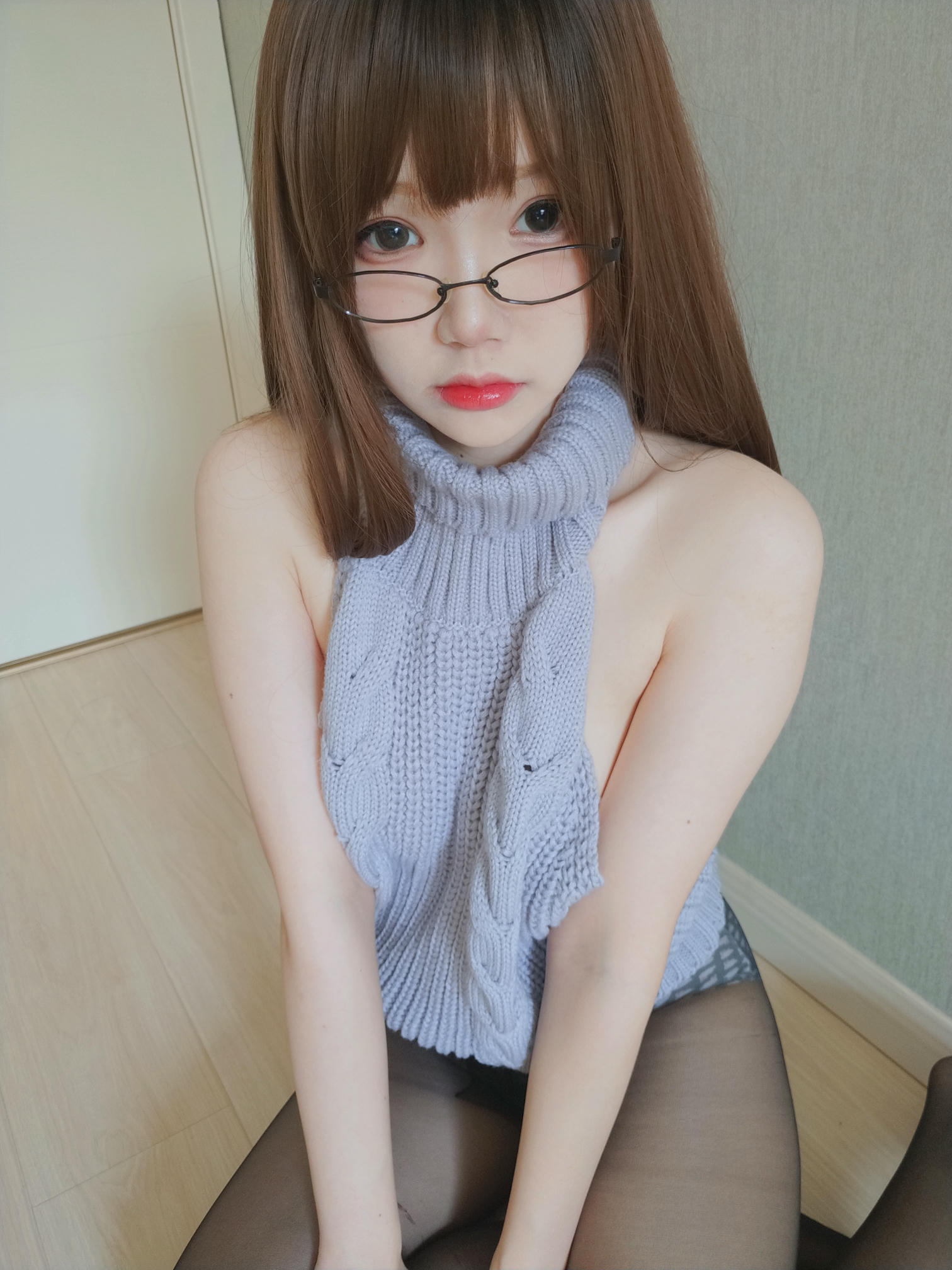 雪晴Astra 自撮りVol.23 黑丝漏背毛衣 [154P19V-1.51GB]_第2集