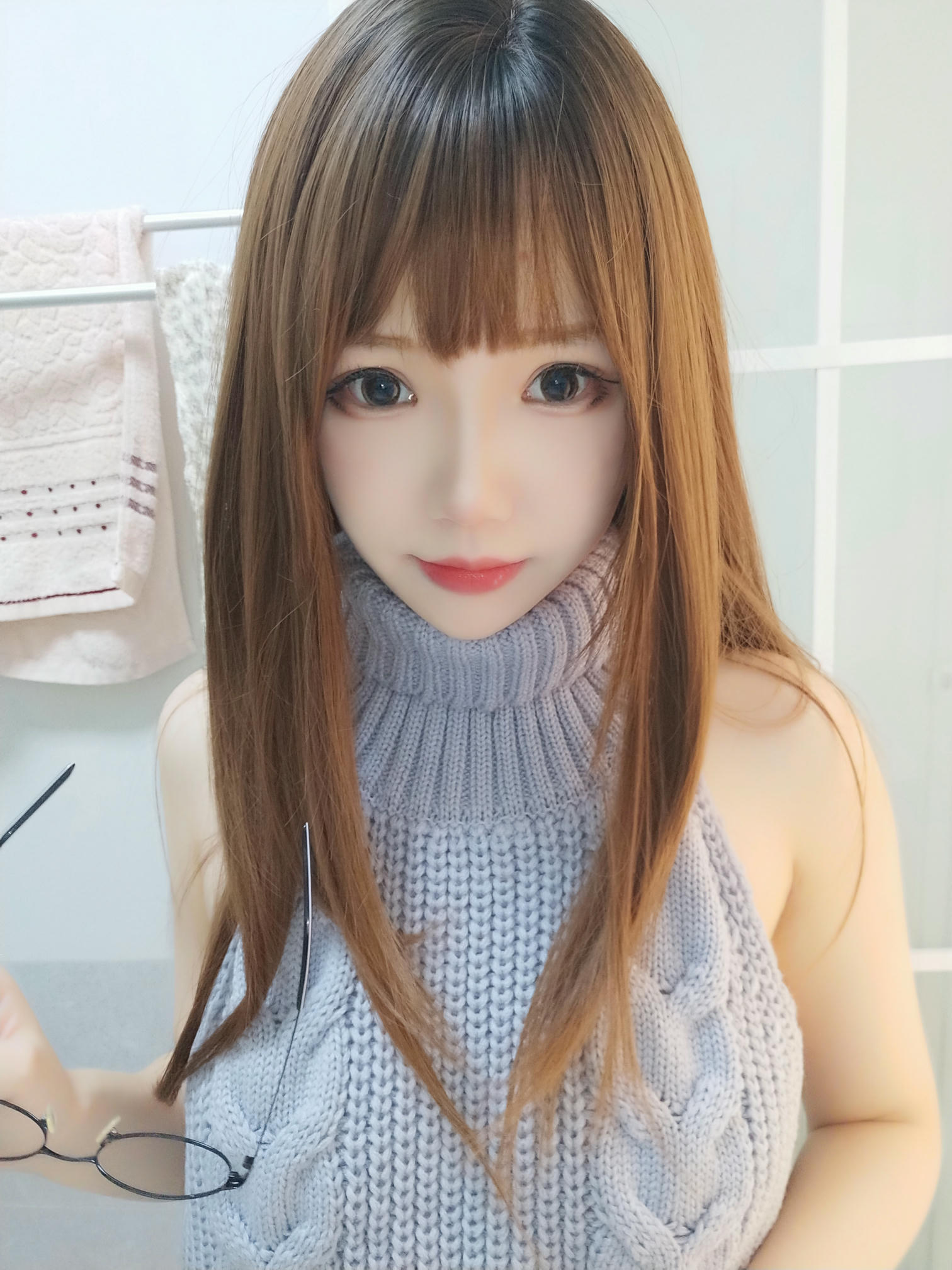 雪晴Astra 自撮りVol.23 黑丝漏背毛衣 [154P19V-1.51GB]_第5集