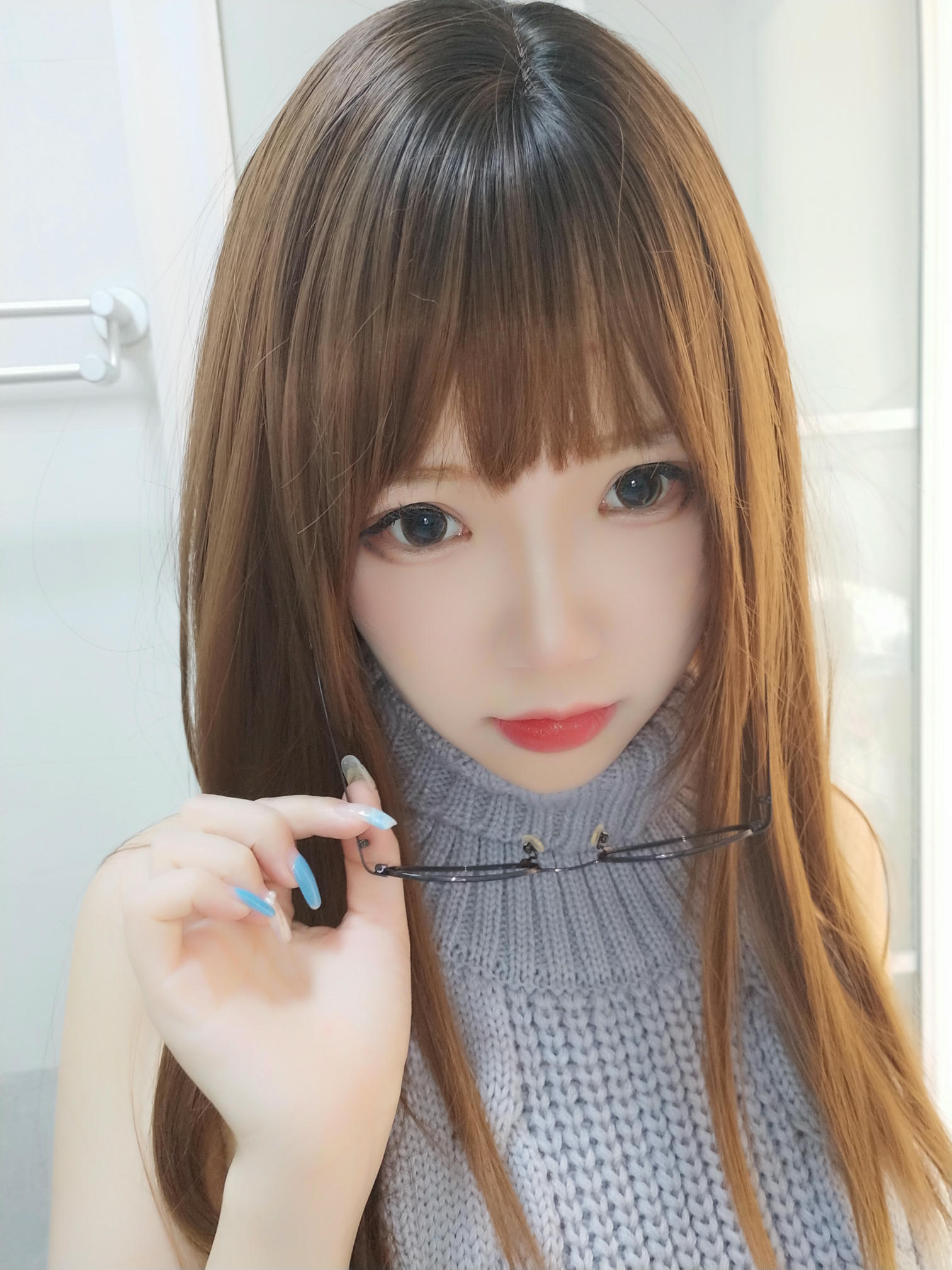 雪晴Astra 自撮りVol.23 黑丝漏背毛衣 [154P19V-1.51GB]_第5集