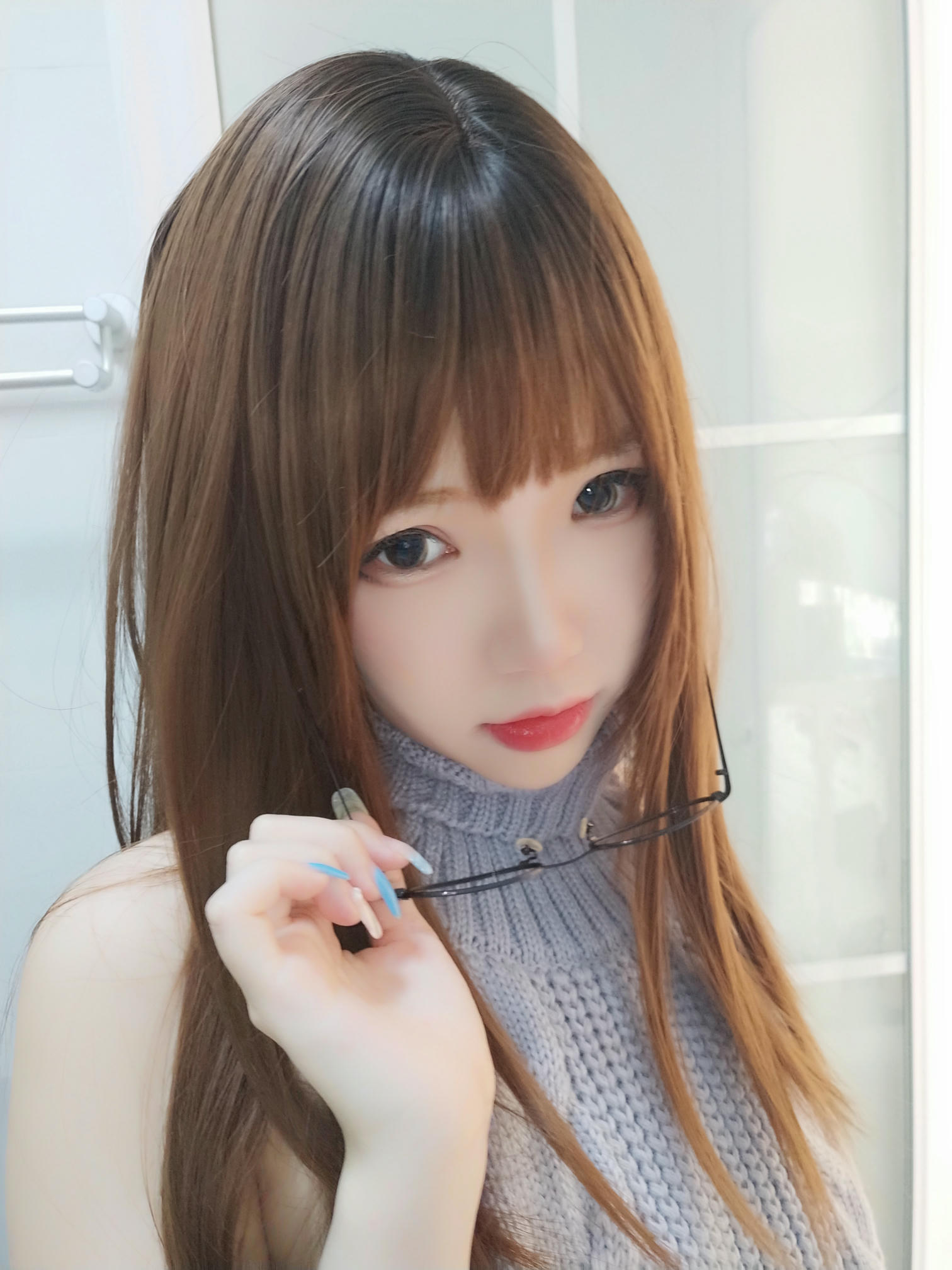 雪晴Astra 自撮りVol.23 黑丝漏背毛衣 [154P19V-1.51GB]_第5集